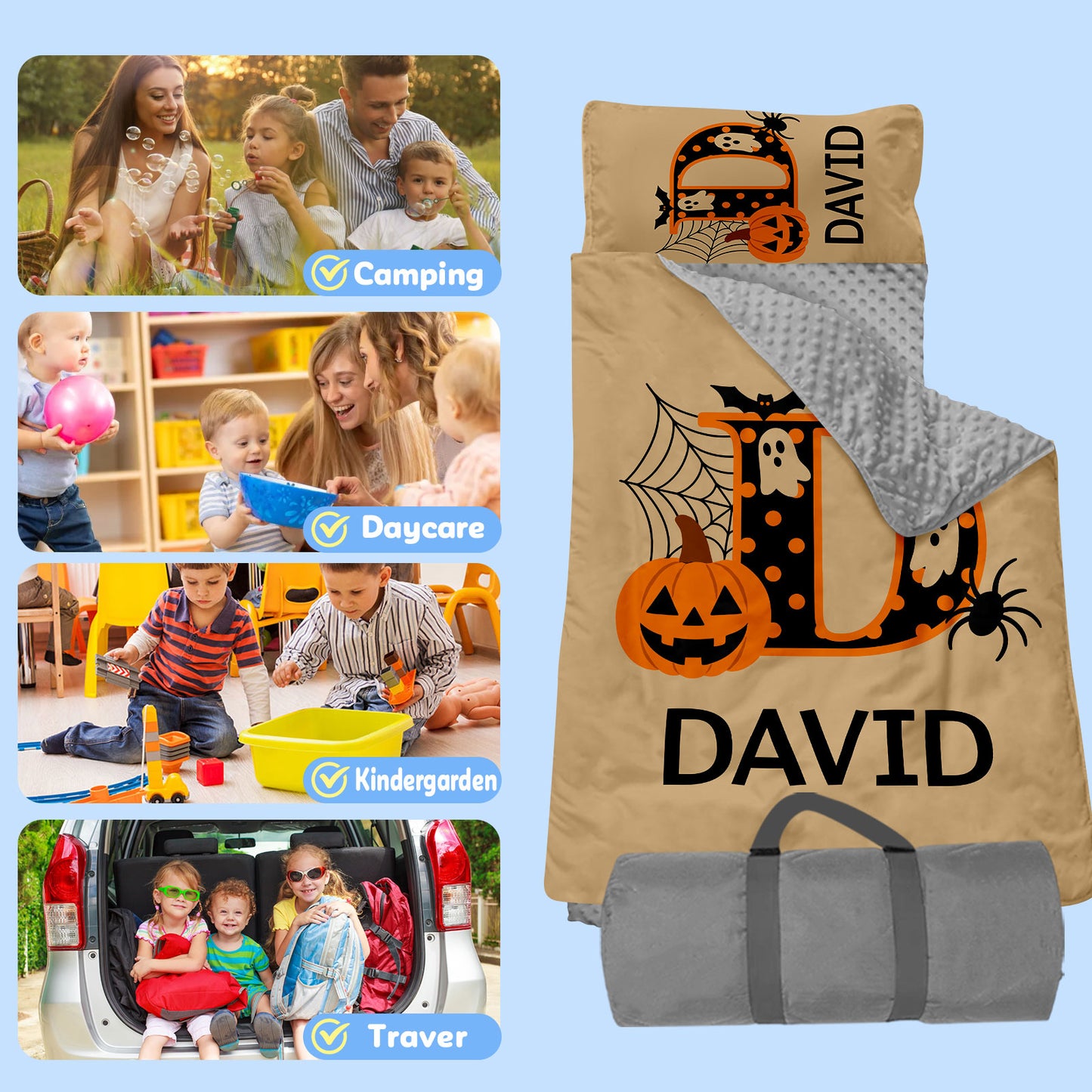 Personalized Nap Mat Halloween Edition