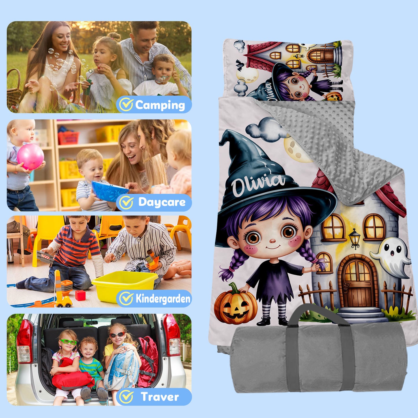 Personalized Nap Mat Halloween 02 Edition