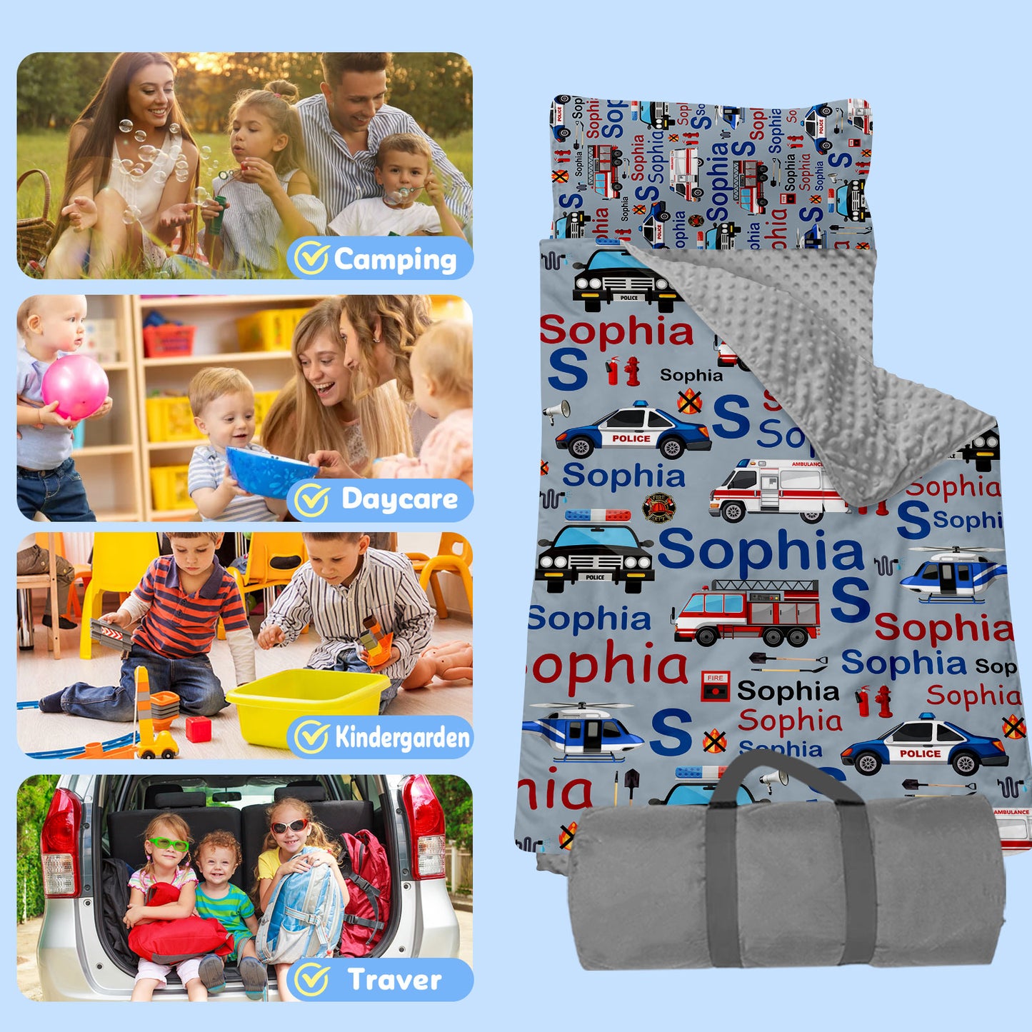 Personalized Nap Mat Transportation 14 Edition