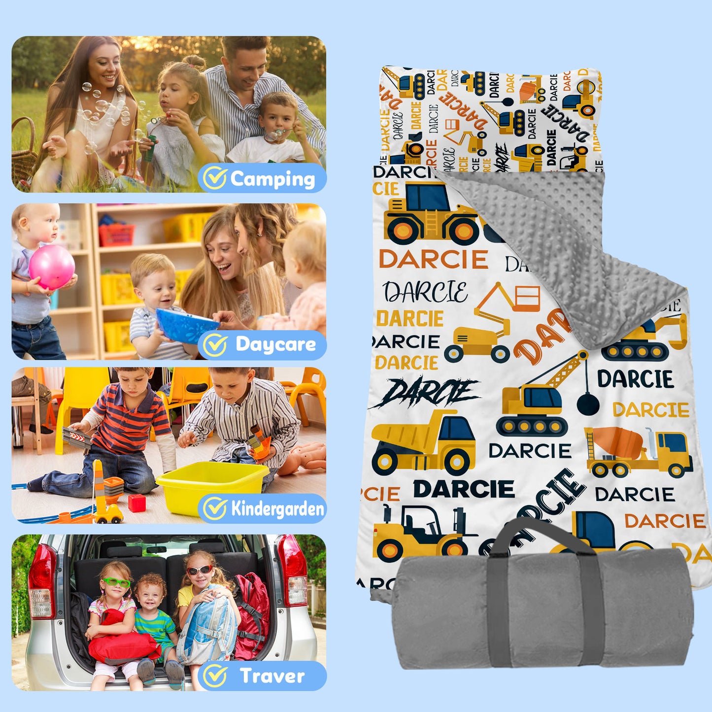 Personalized Nap Mat Transportation 15 Edition
