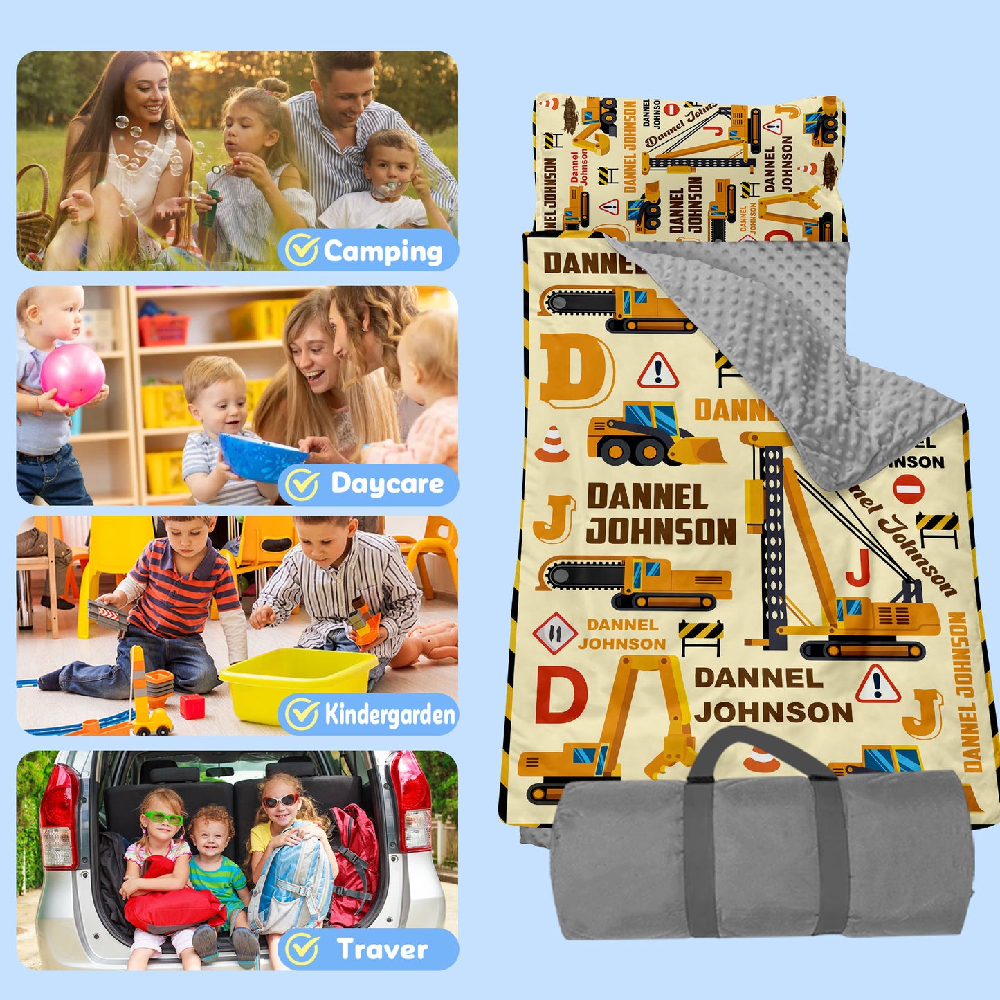 Personalized Nap Mat Transportation 17 Edition