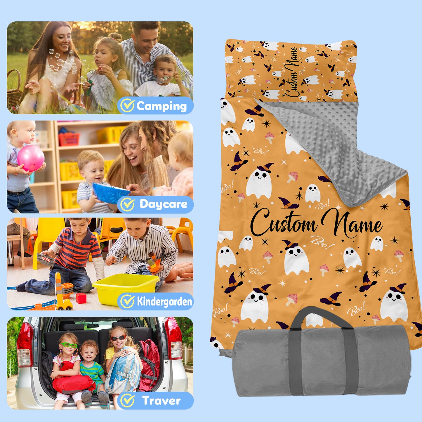 Personalized Nap Mat Halloween 03 Edition