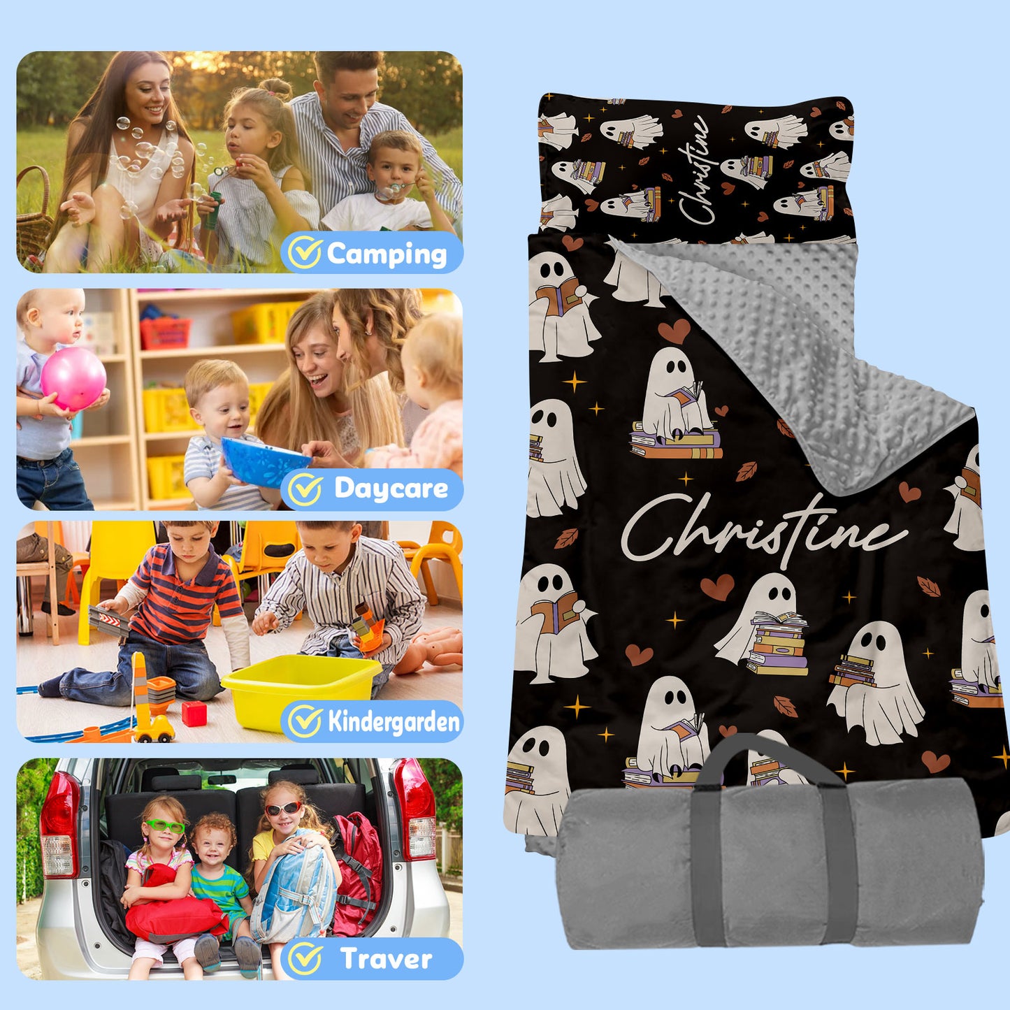 Personalized Nap Mat Halloween 04 Edition