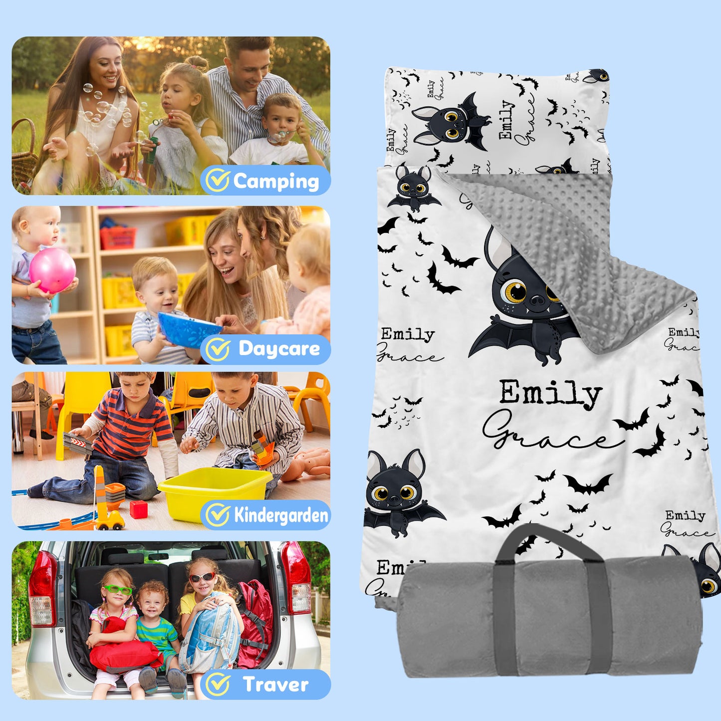Personalized Nap Mat Halloween 05 Edition