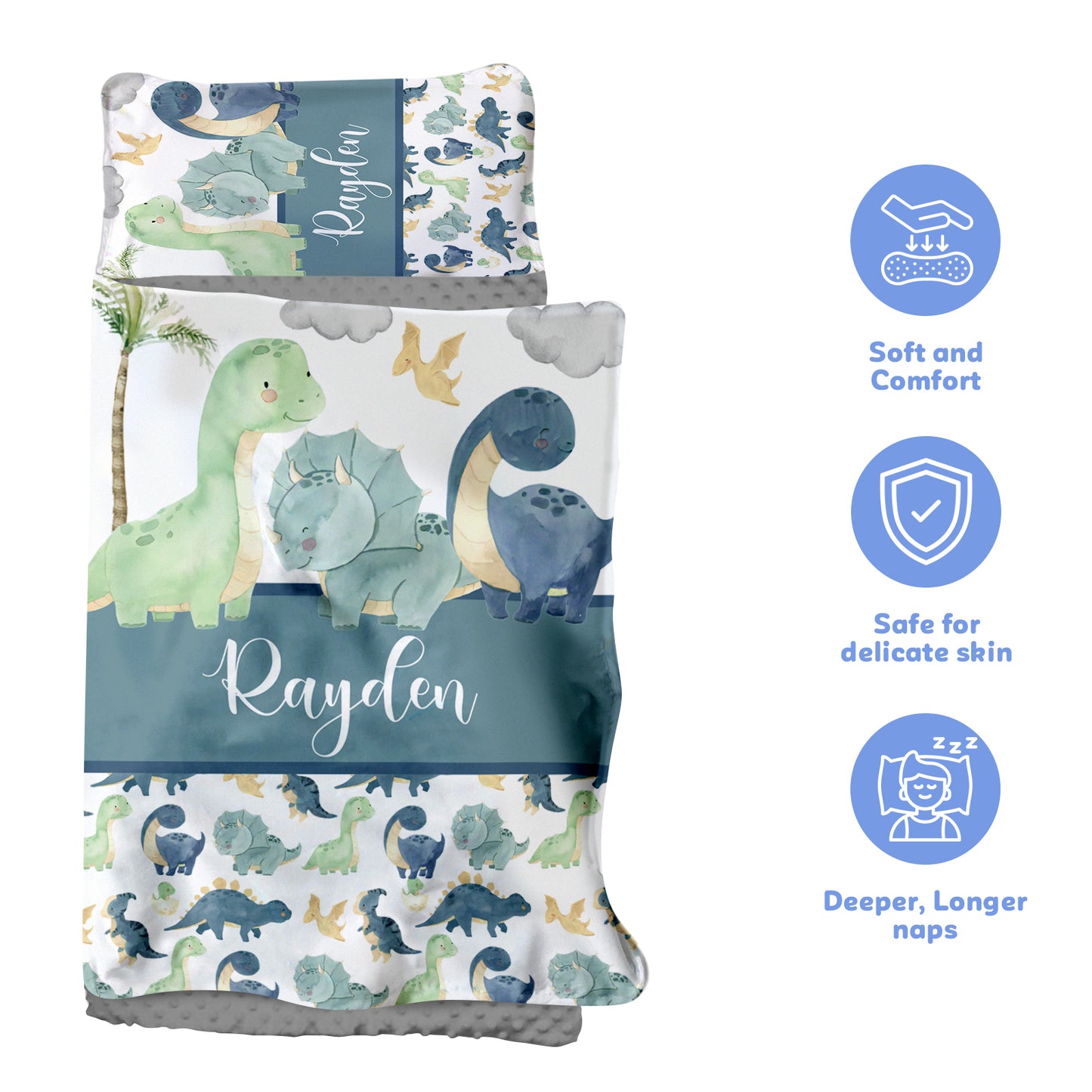 Personalized Nap Mat Dinosaur 04 Edition