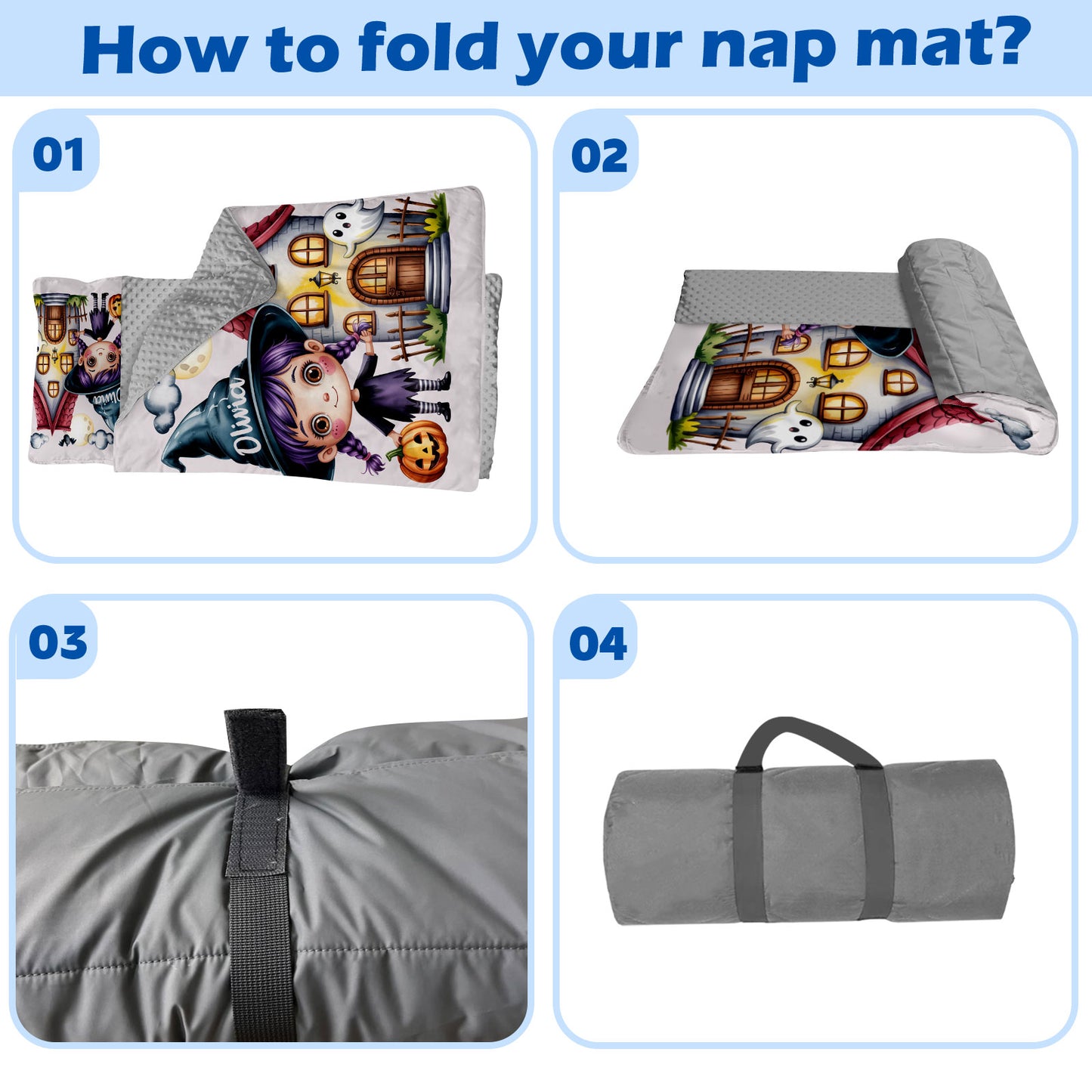 Personalized Nap Mat Halloween 02 Edition