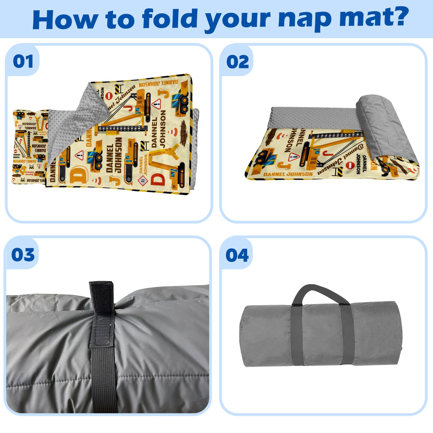Personalized Nap Mat Transportation 17 Edition