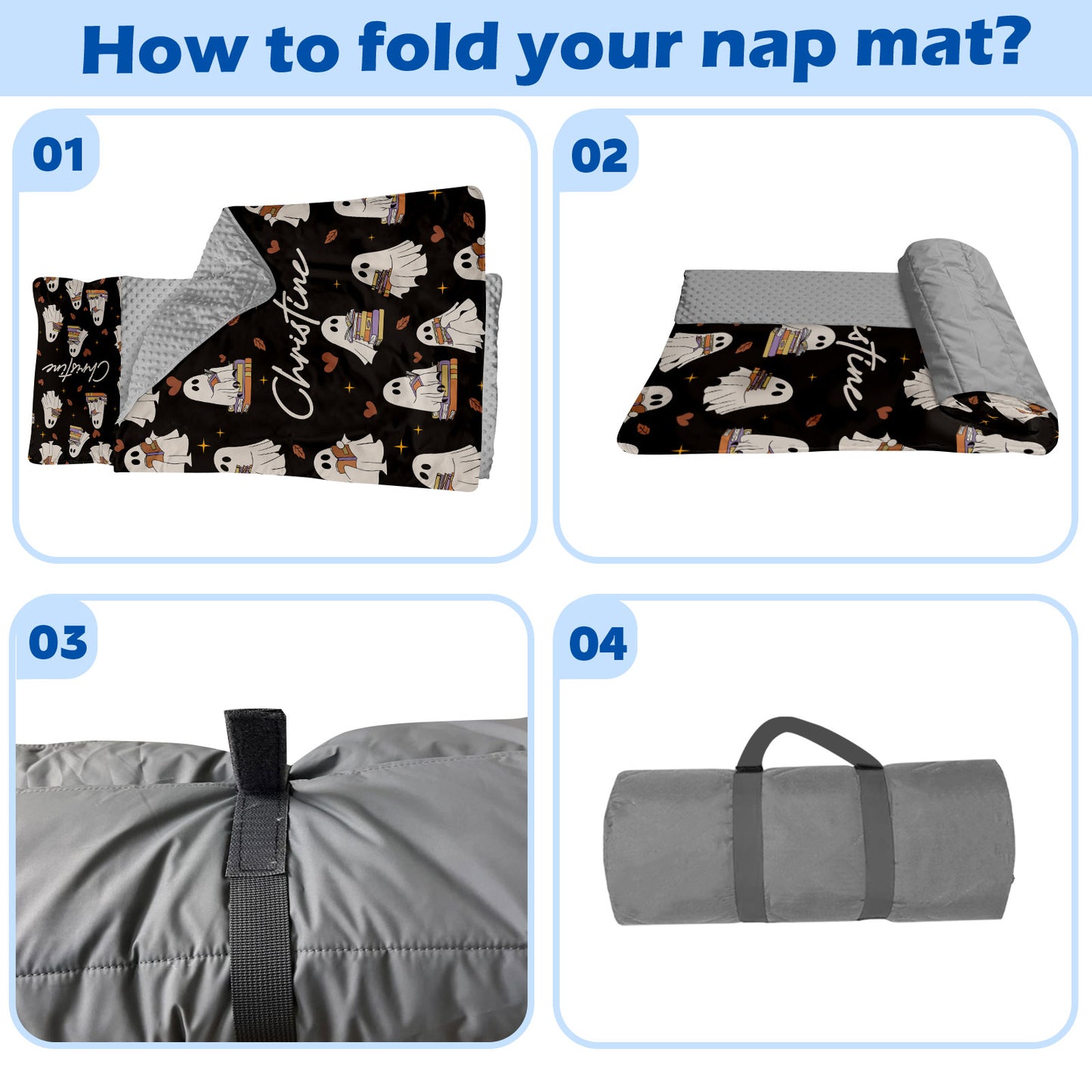 Personalized Nap Mat Halloween 04 Edition