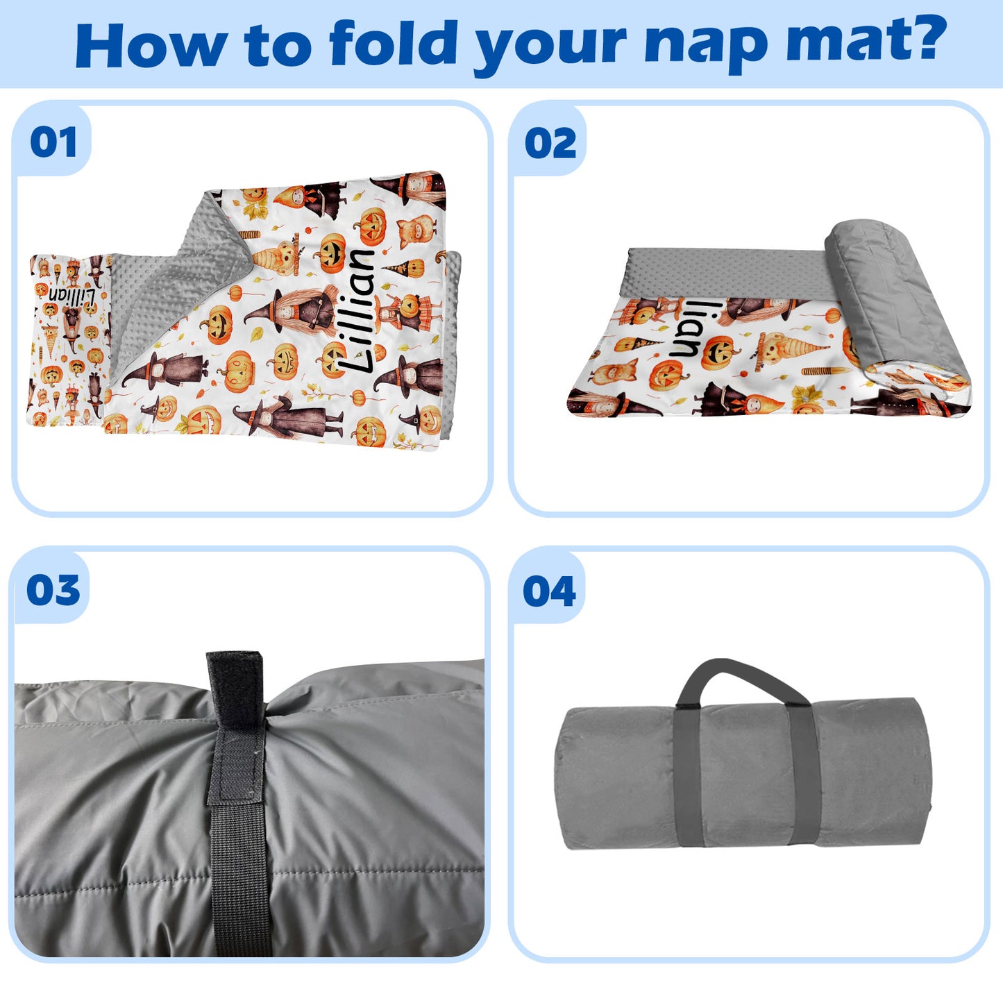 Personalized Nap Mat Halloween 08 Edition