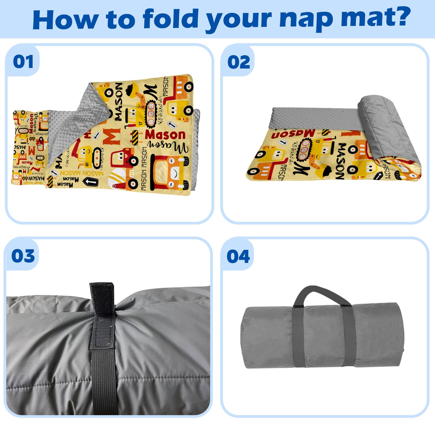Personalized Nap Mat Transportation 13 Edition
