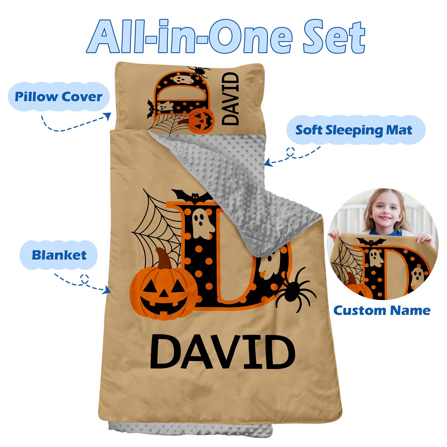 Personalized Nap Mat Halloween Edition