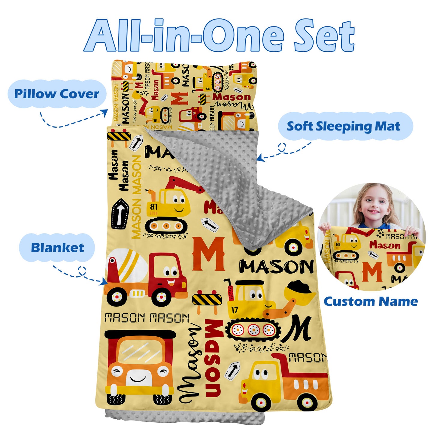 Personalized Nap Mat Transportation 13 Edition
