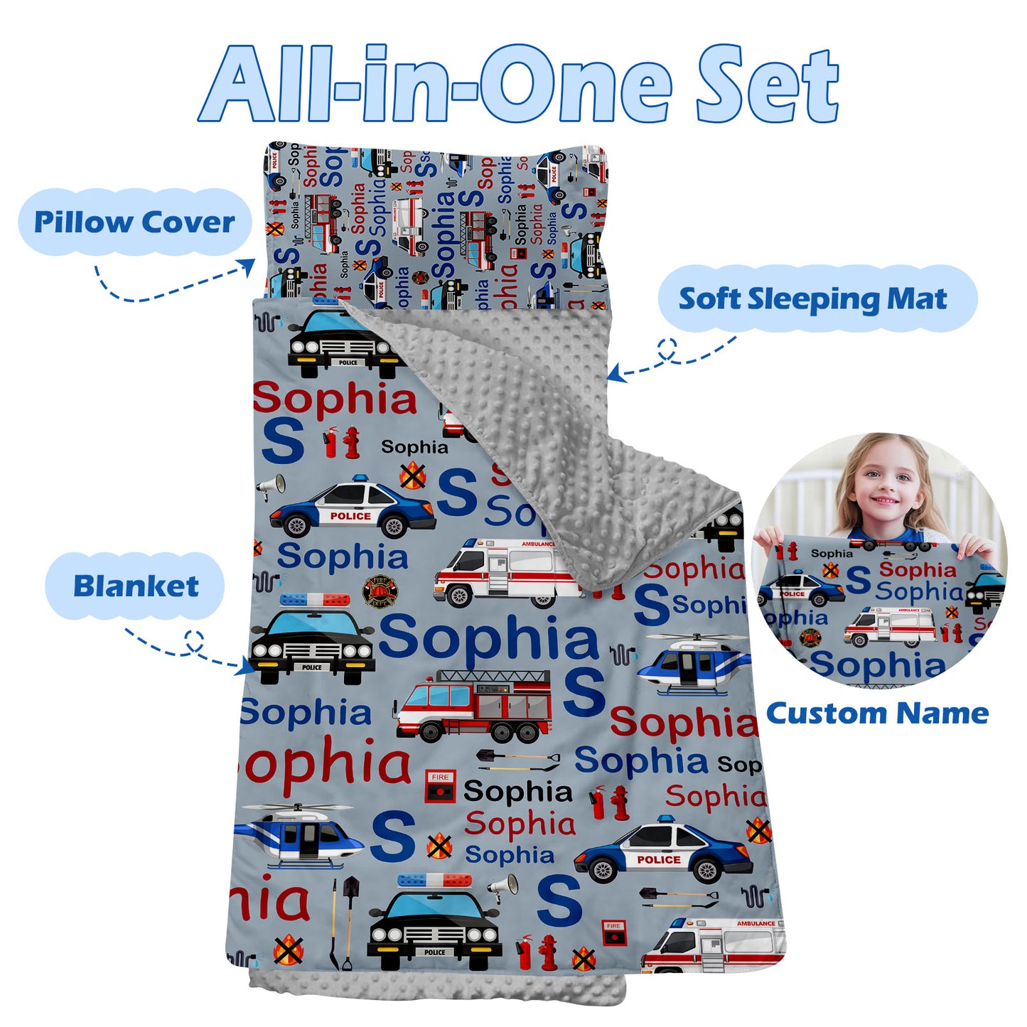 Personalized Nap Mat Transportation 14 Edition