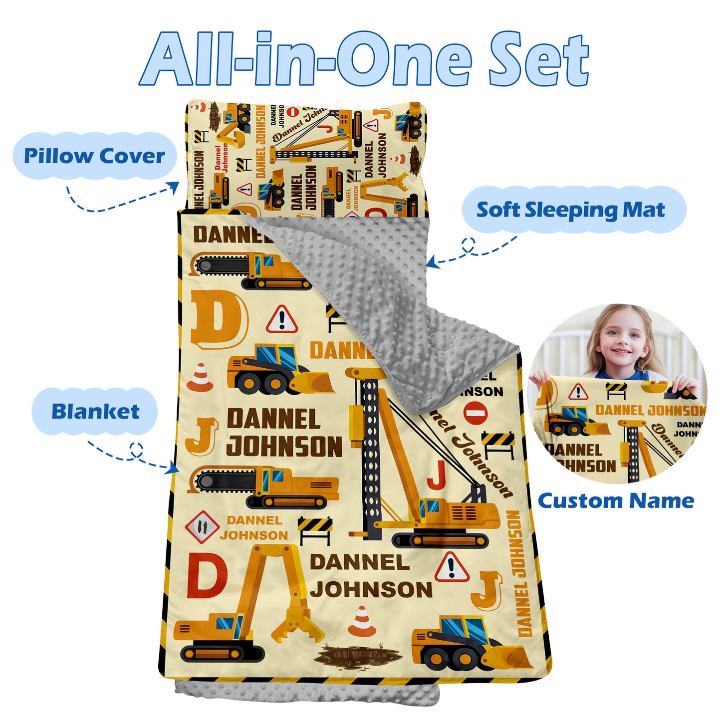 Personalized Nap Mat Transportation 17 Edition