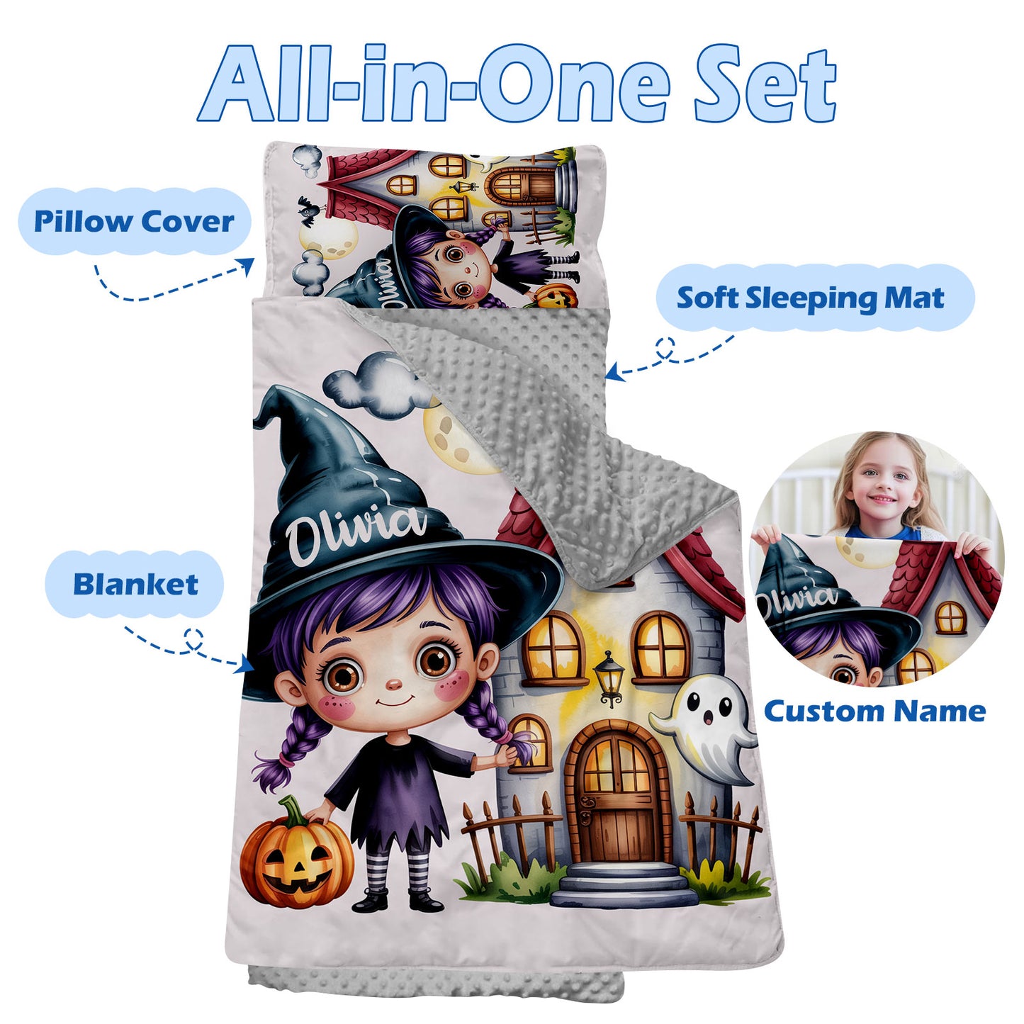 Personalized Nap Mat Halloween 02 Edition