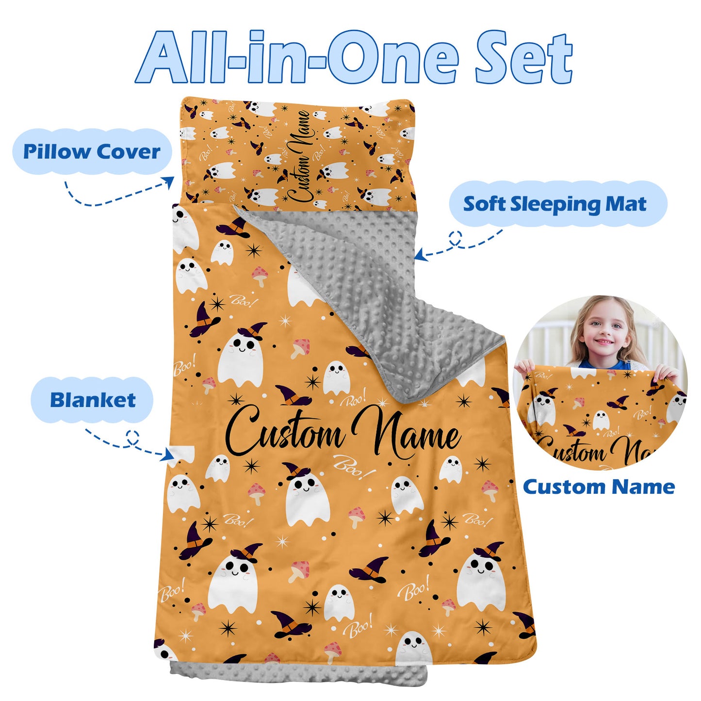 Personalized Nap Mat Halloween 03 Edition