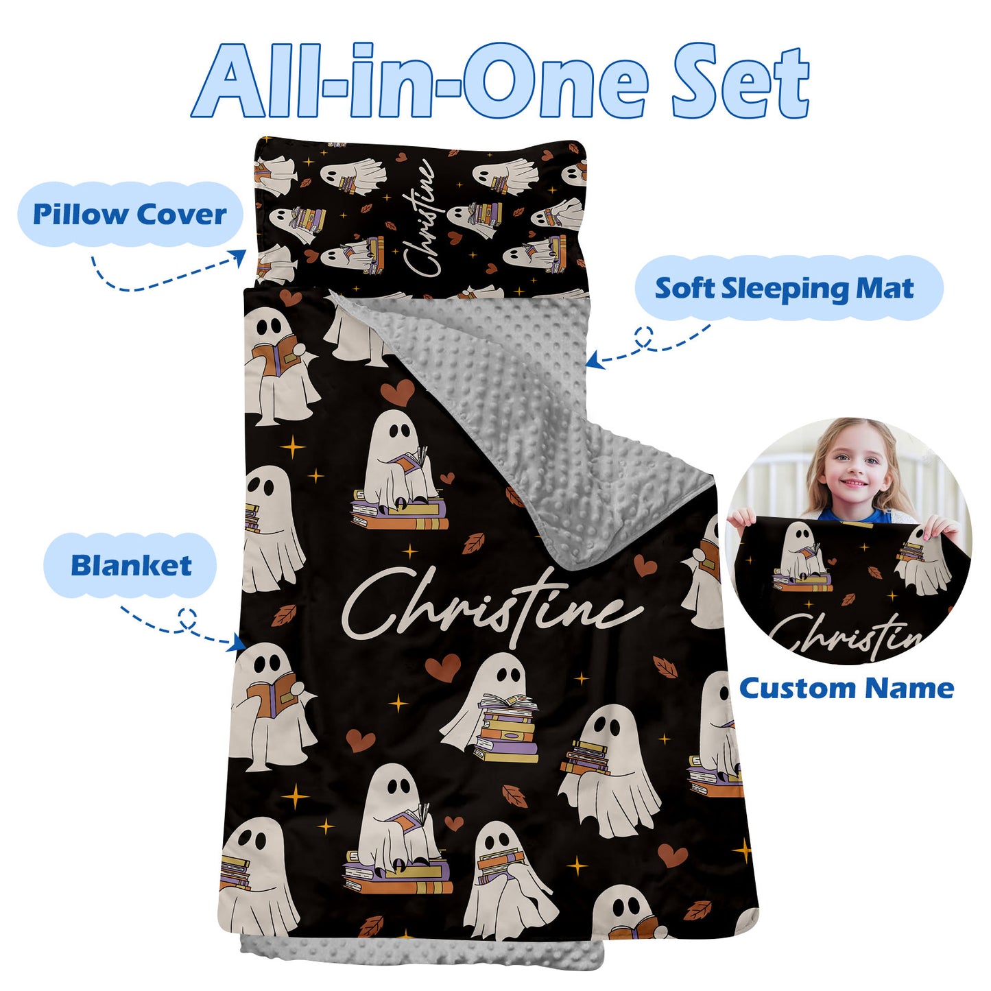 Personalized Nap Mat Halloween 04 Edition