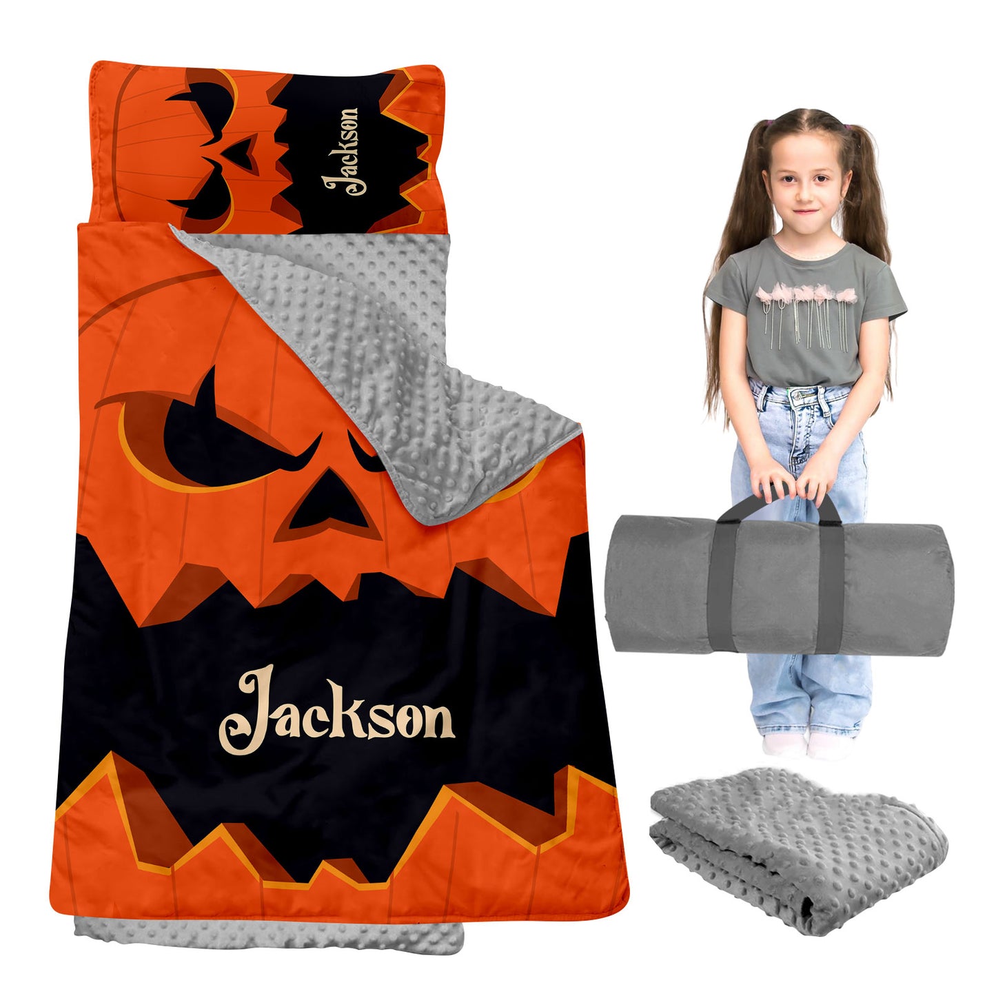 Personalized Nap Mat Halloween Monster Edition