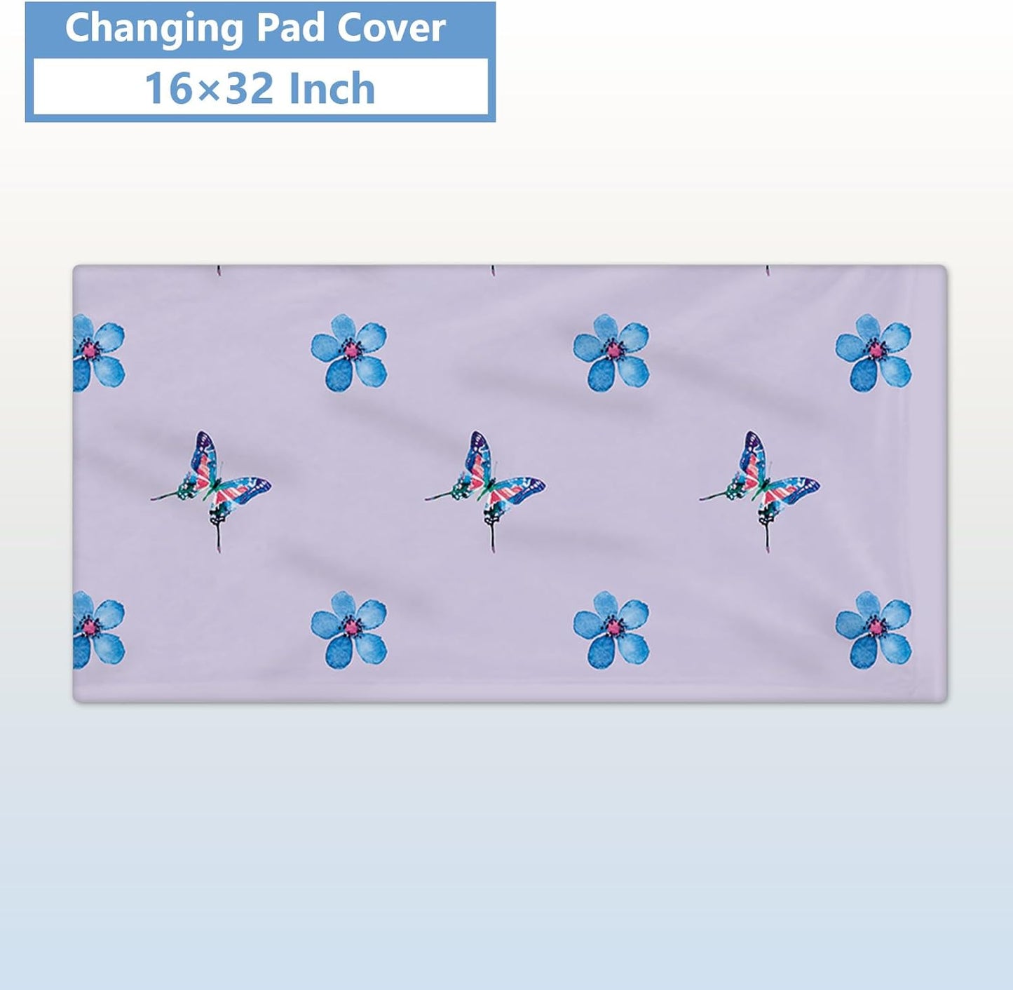 Butterfly Purple Crib Bedding Set