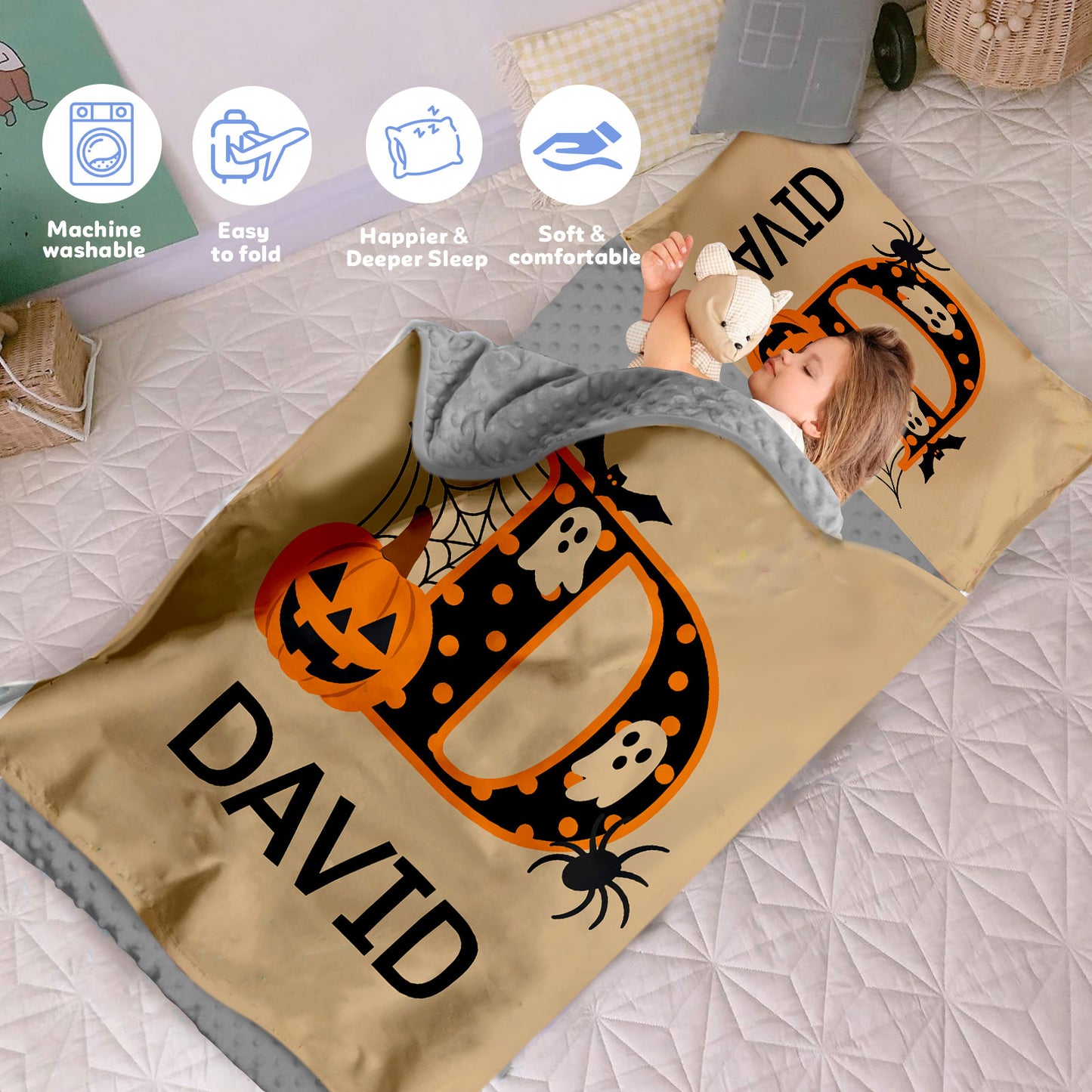 Personalized Nap Mat Halloween Edition