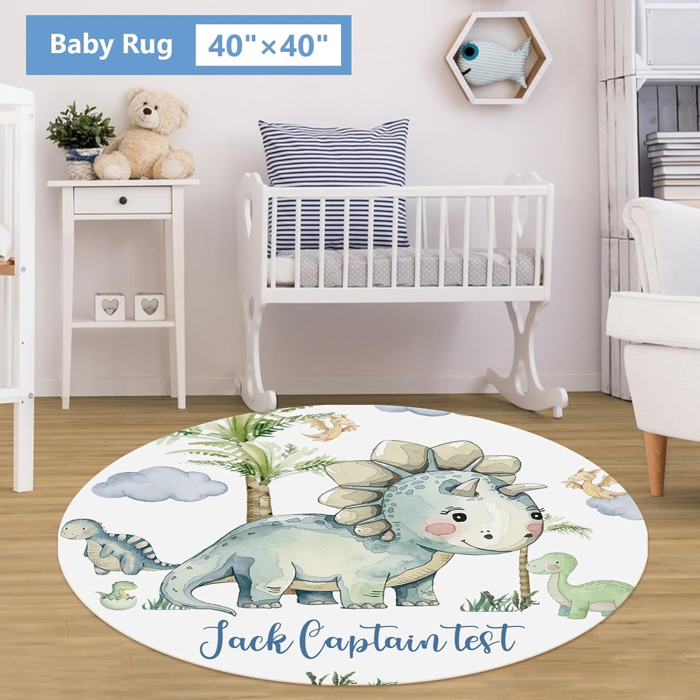 Dino Green Crib Bedding Set