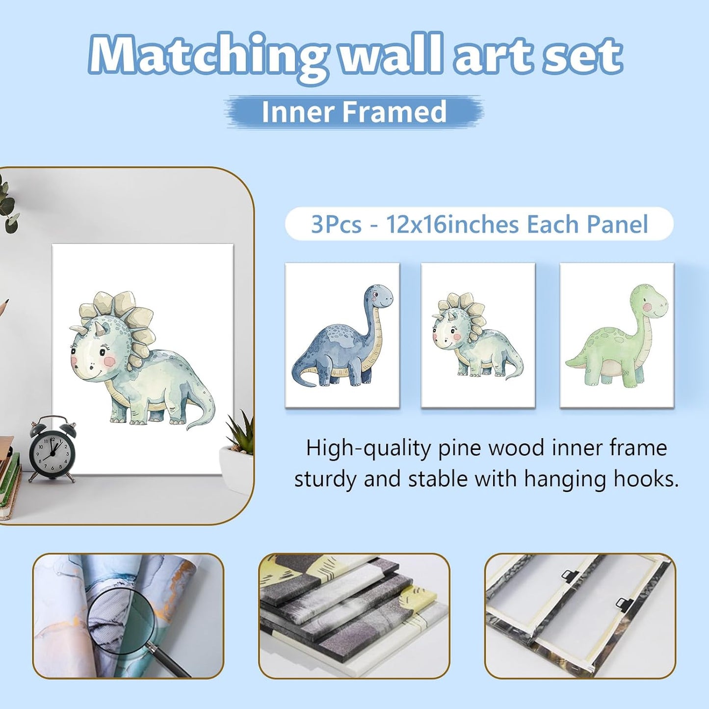 Dino Green Crib Bedding Set
