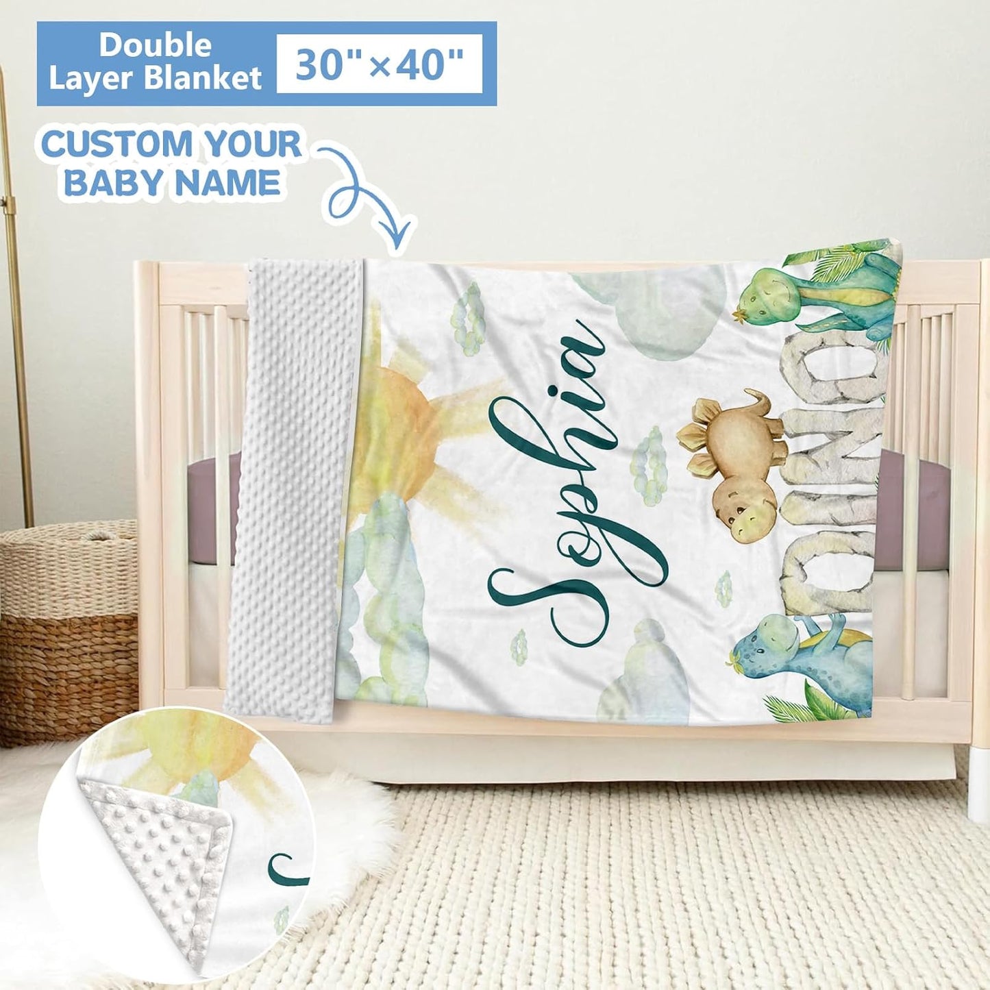 Dinosaur Green Crib Bedding Set