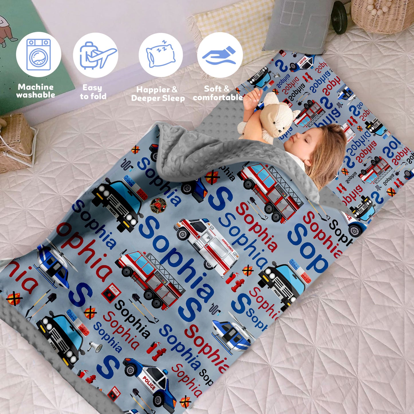 Personalized Nap Mat Transportation 14 Edition