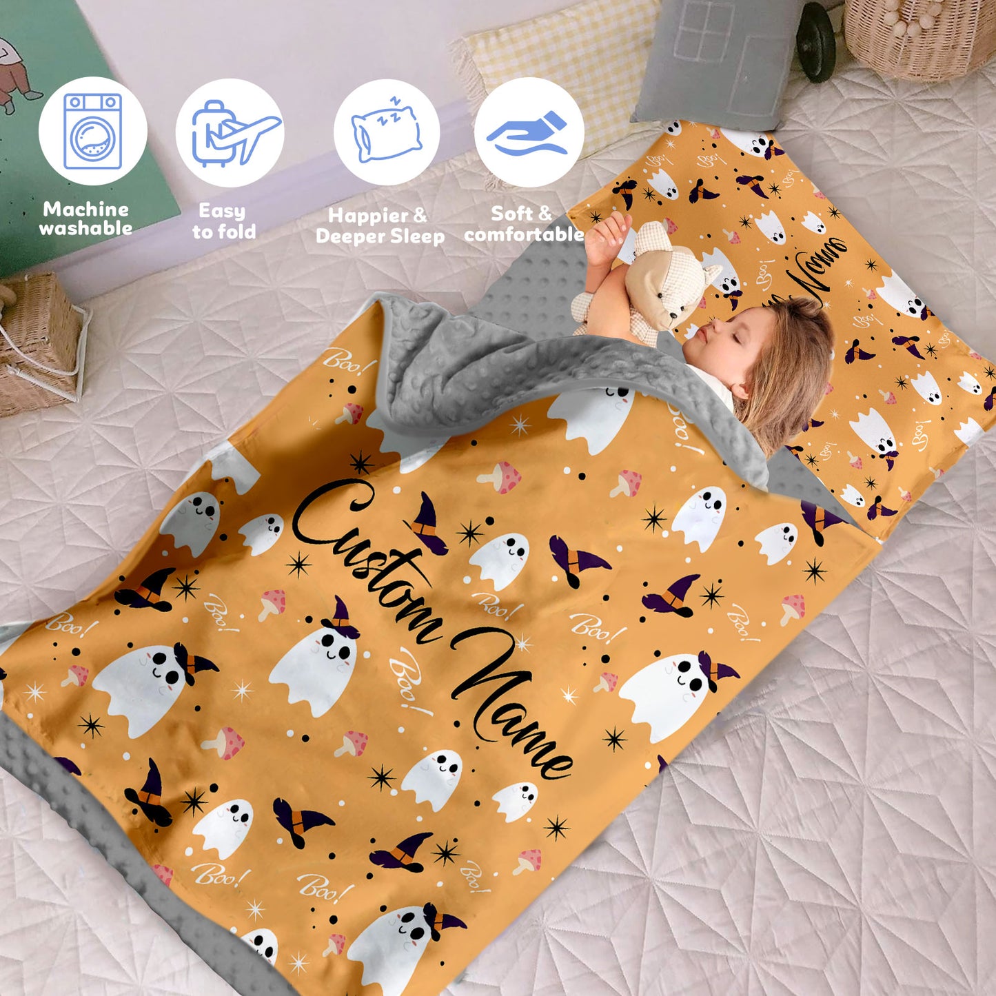 Personalized Nap Mat Halloween 03 Edition