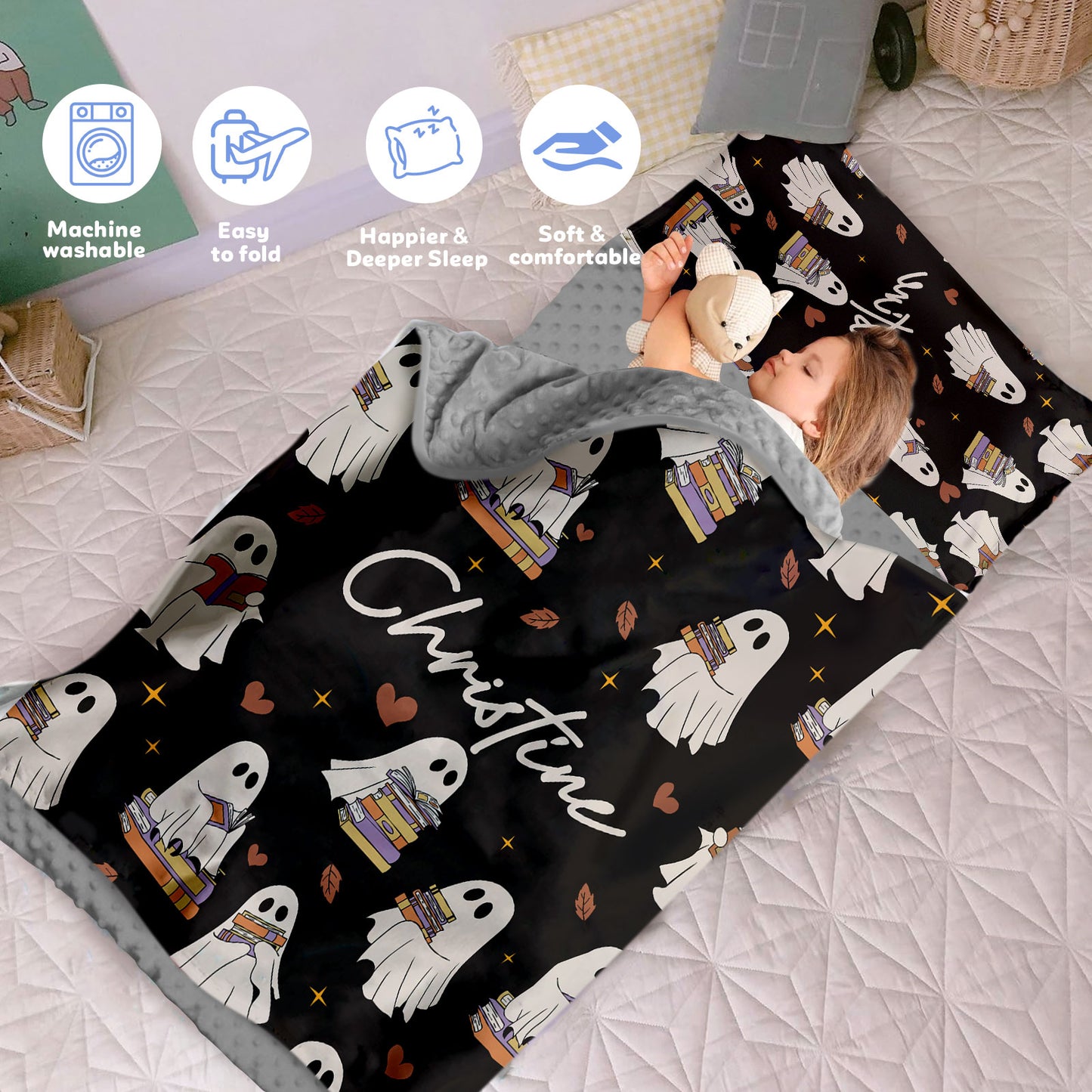 Personalized Nap Mat Halloween 04 Edition