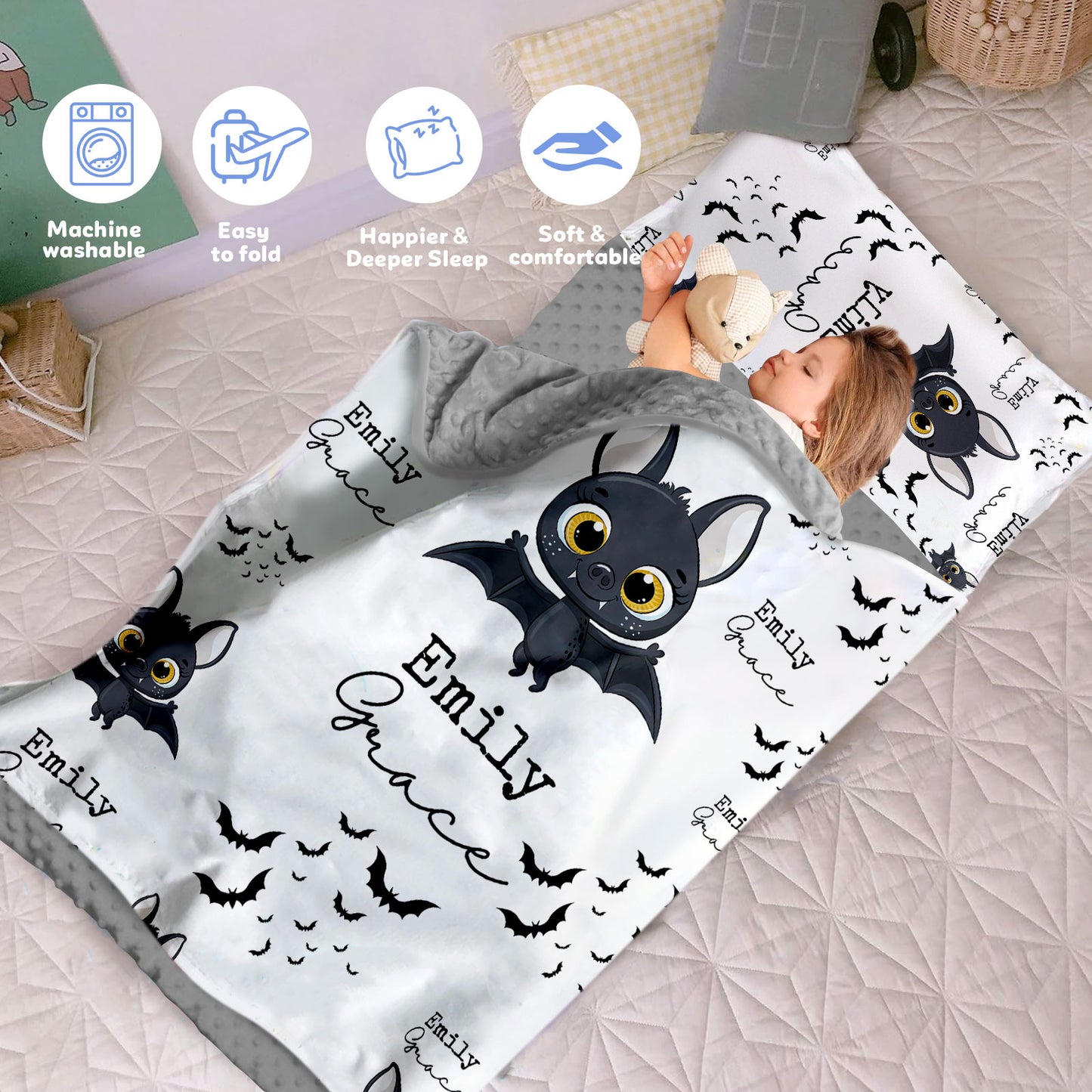 Personalized Nap Mat Halloween 05 Edition