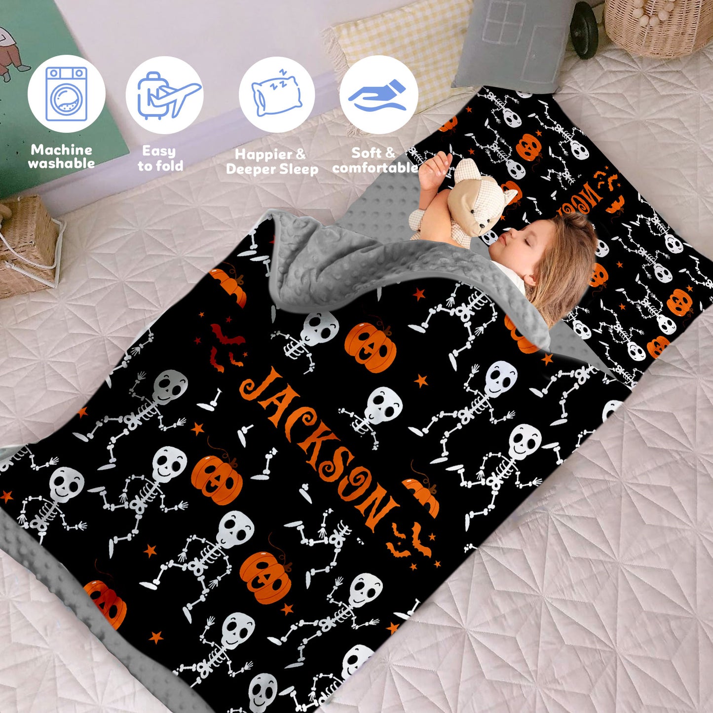 Personalized Nap Mat Halloween 06 Edition