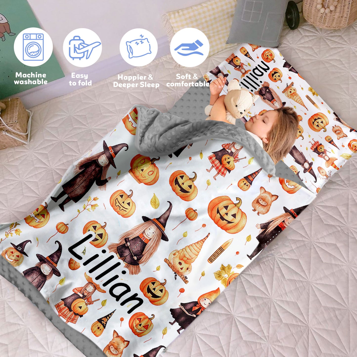 Personalized Nap Mat Halloween 08 Edition