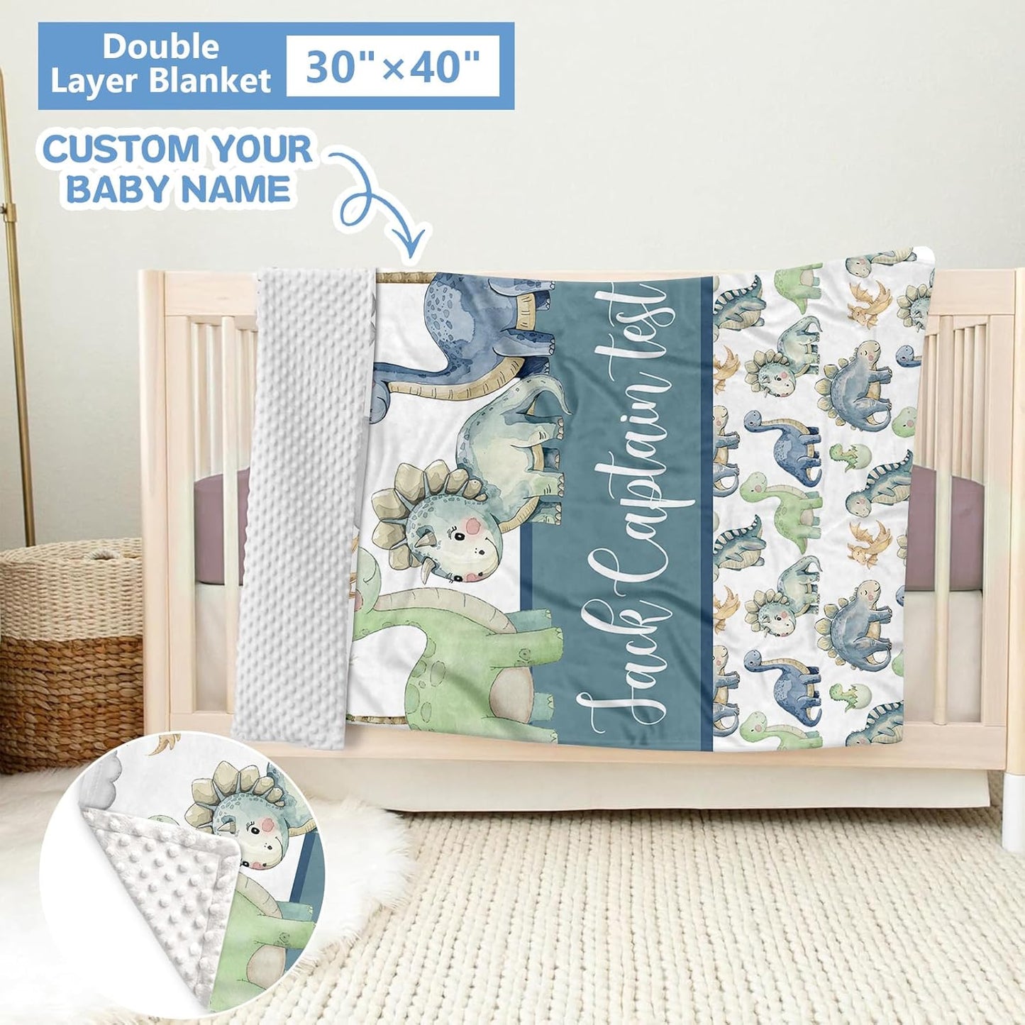 Dino Green Crib Bedding Set