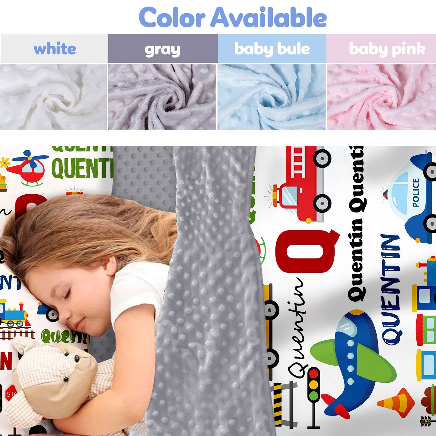 Personalized Nap Mat Transportation 16 Edition