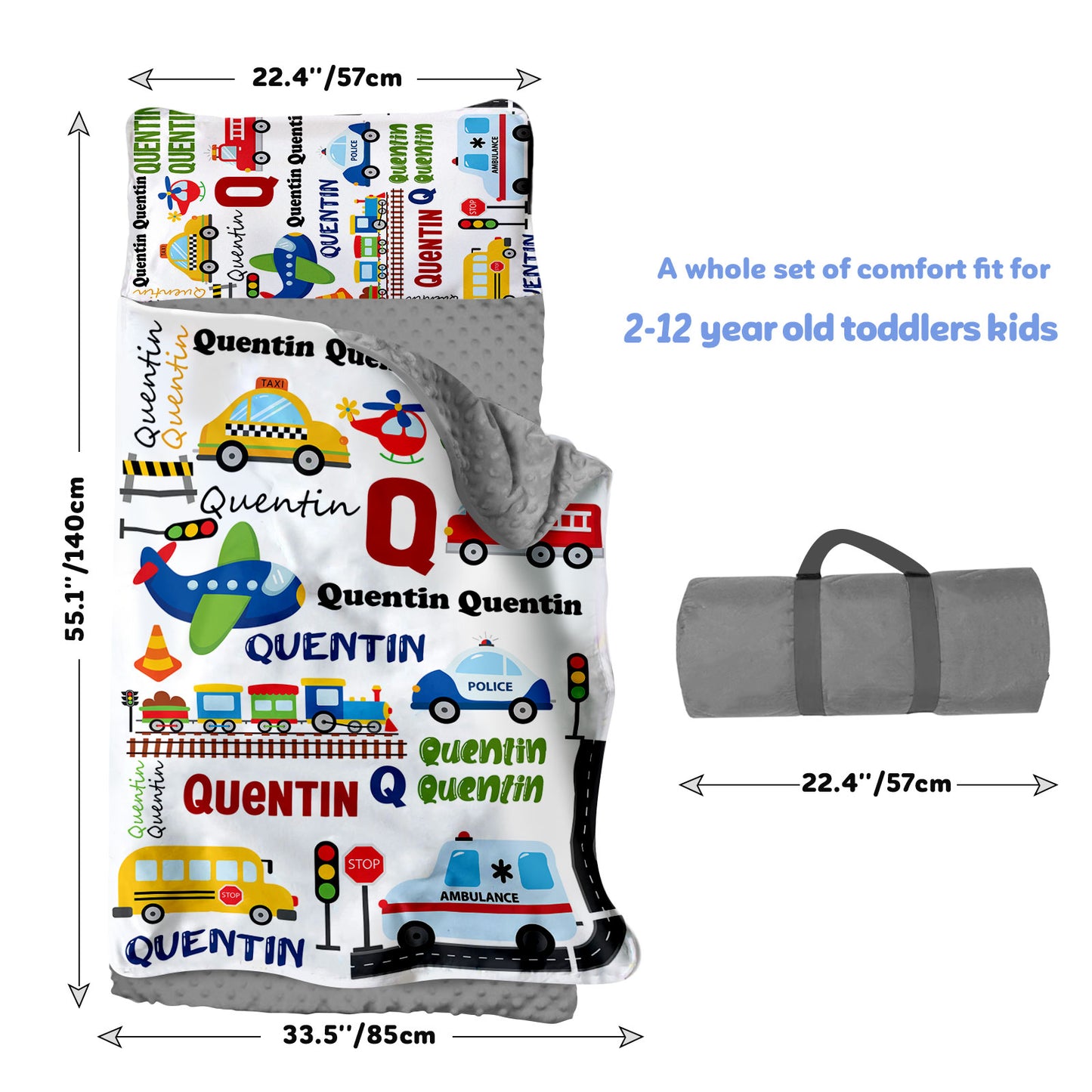 Personalized Nap Mat Transportation 16 Edition