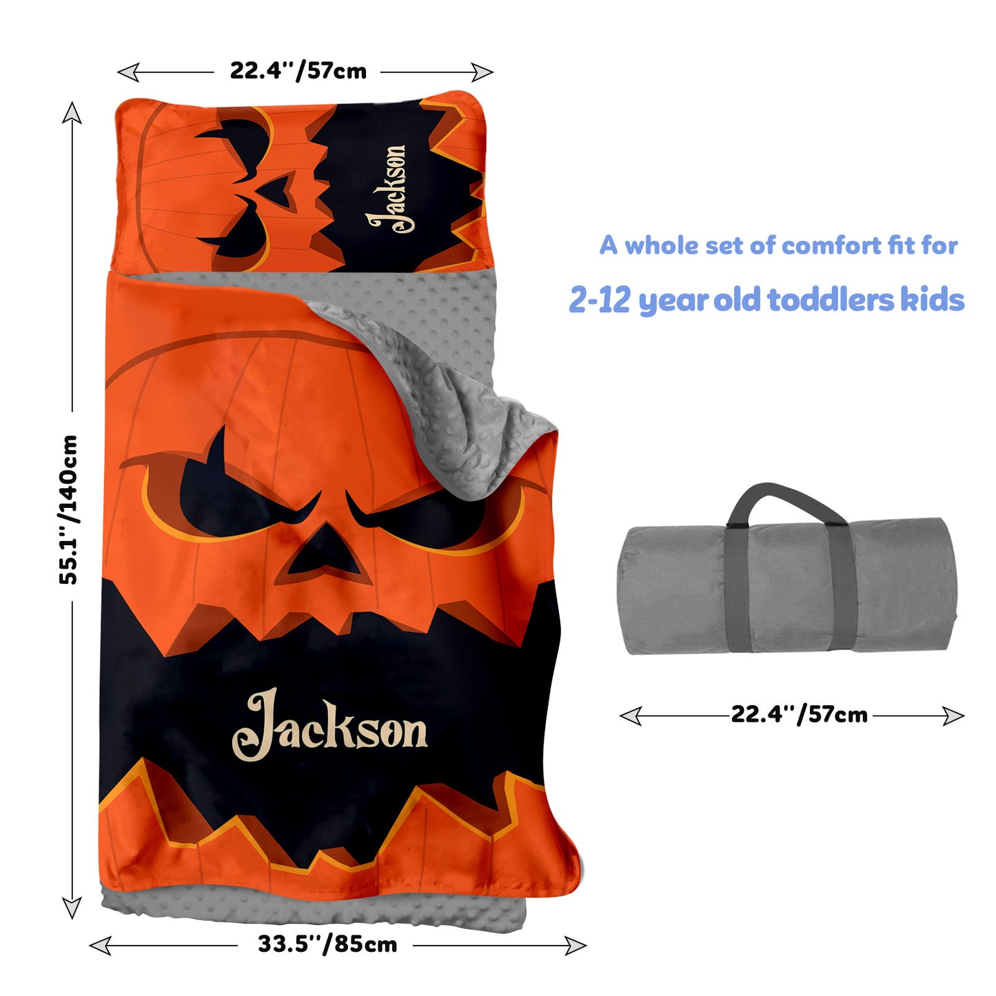 Personalized Nap Mat Halloween Monster Edition
