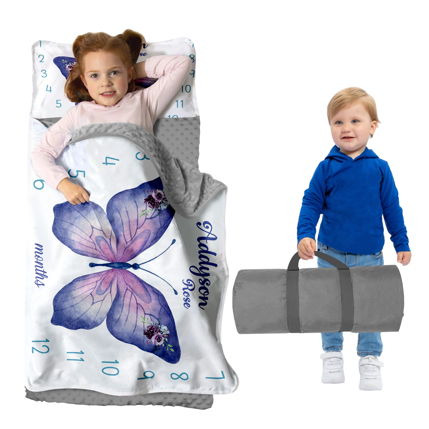 Personalized Nap Mat Butterfly Edition