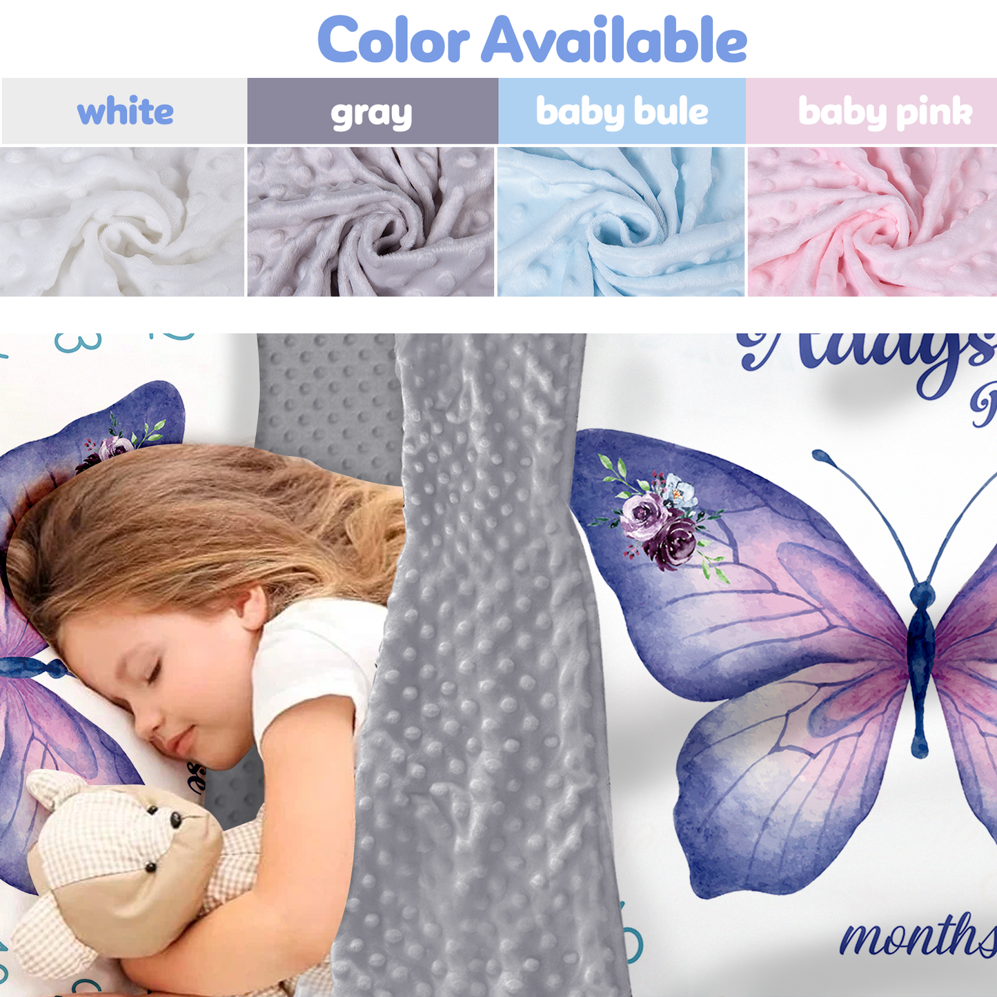 Personalized Nap Mat Butterfly Edition