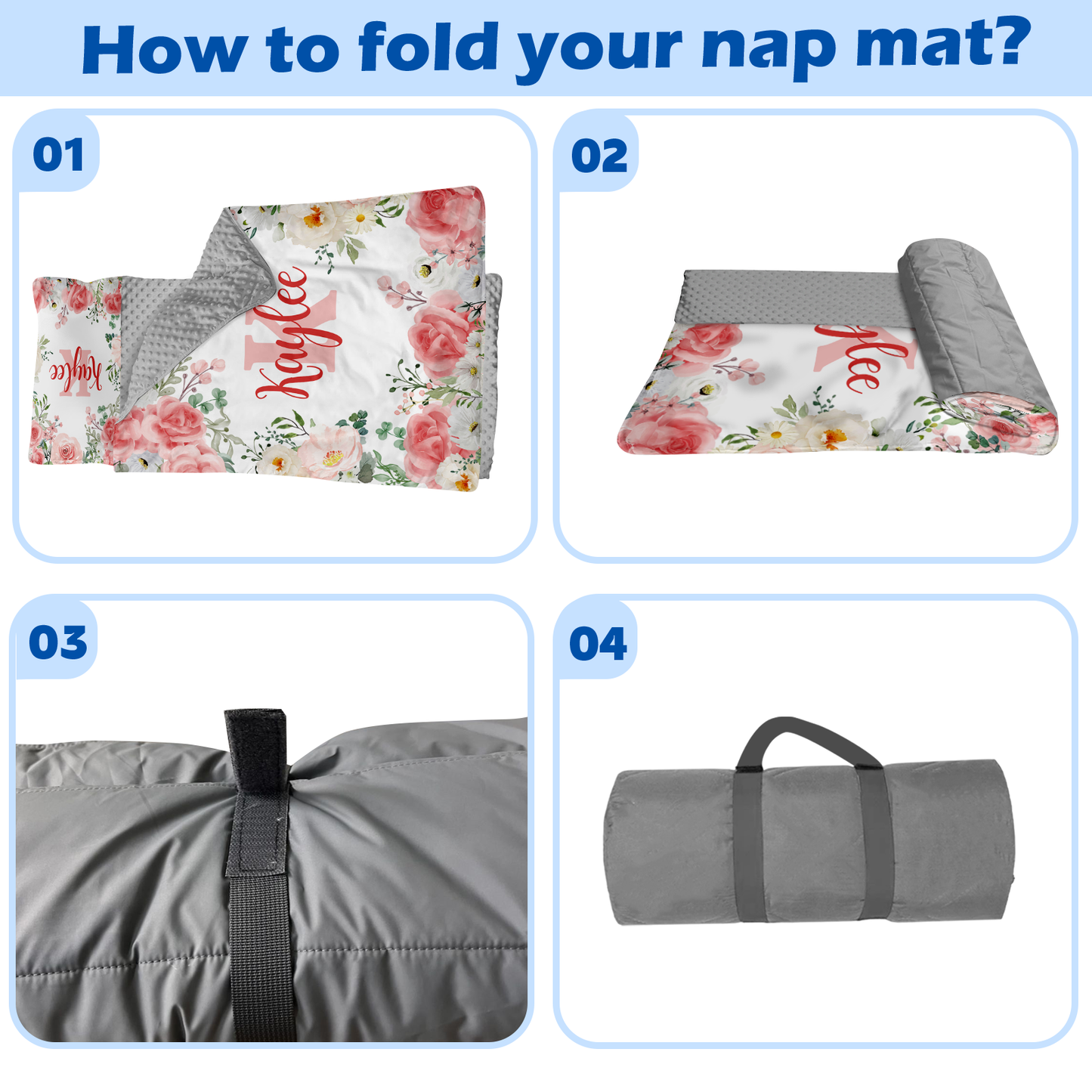 Personalized Nap Mat Floral 02 Edition