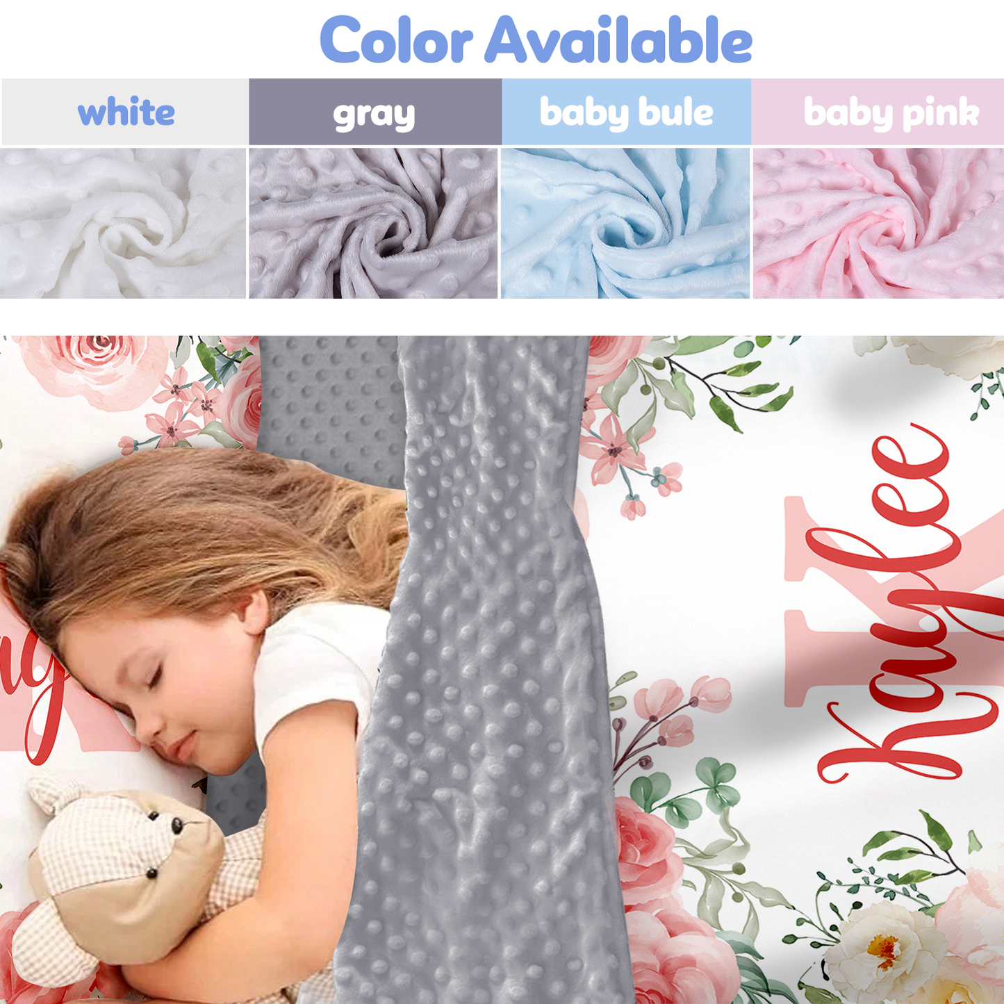 Personalized Nap Mat Floral 02 Edition