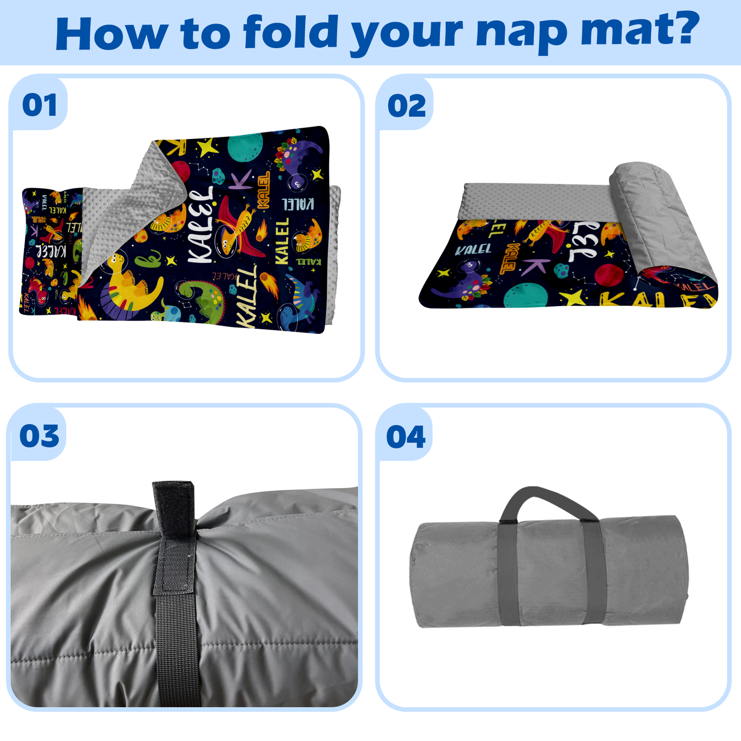 Personalized Nap Mat Dinosaur 06 Edition