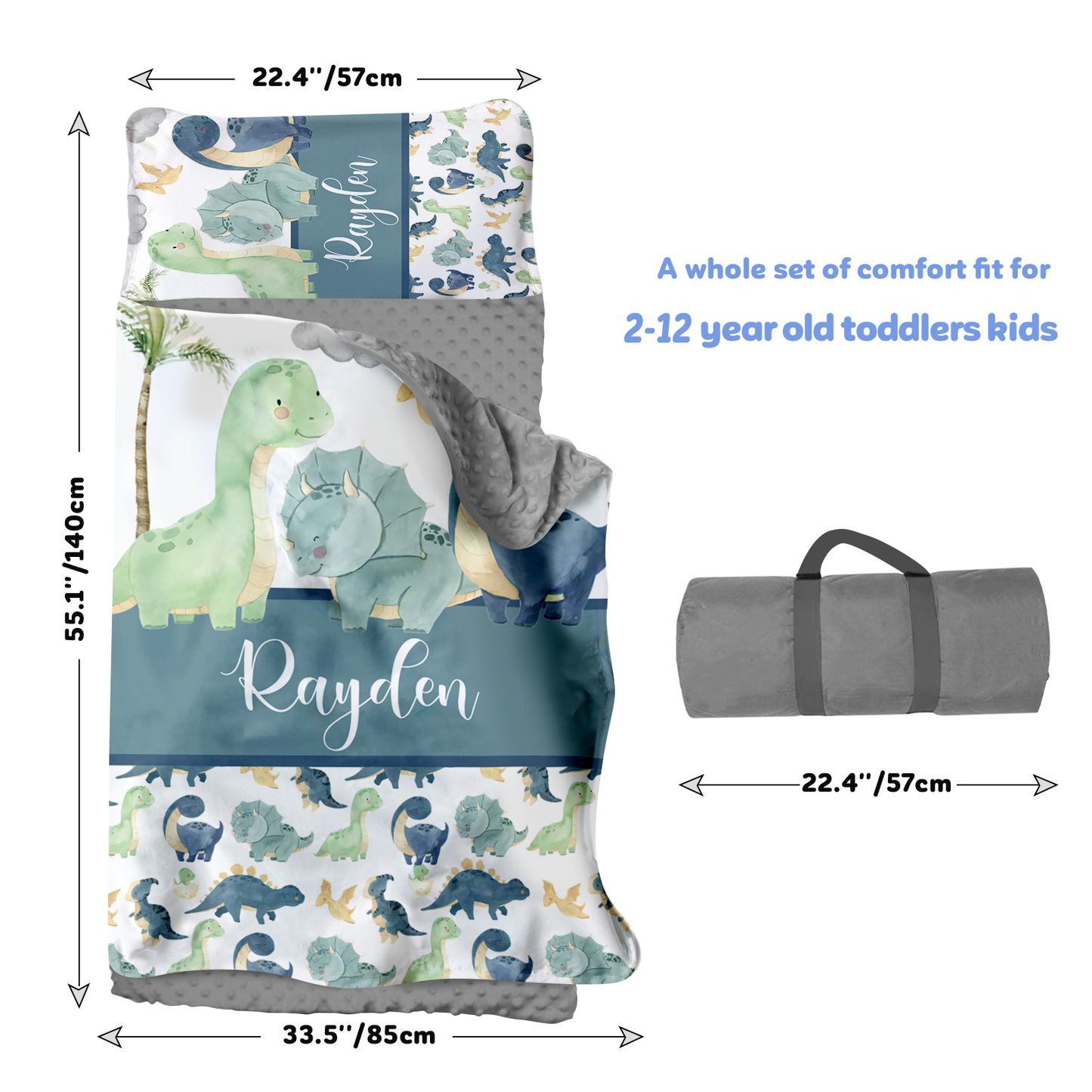 Personalized Nap Mat Dinosaur 04 Edition