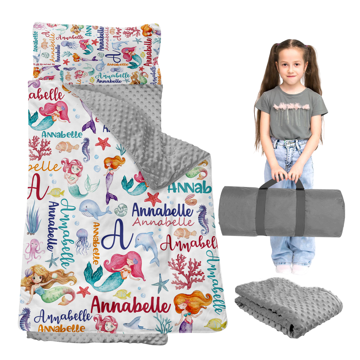Personalized Nap Mat Mermaid 02 Edition