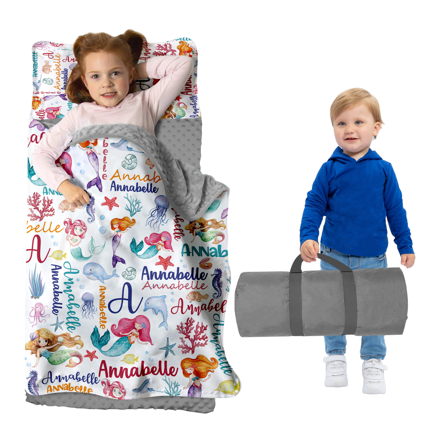 Personalized Nap Mat Mermaid 02 Edition