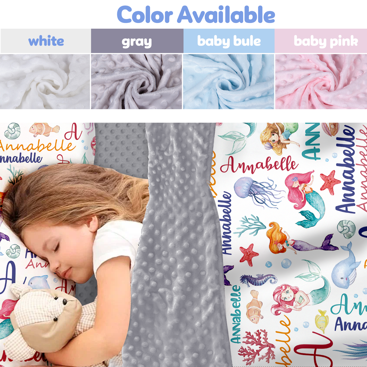Personalized Nap Mat Mermaid 02 Edition
