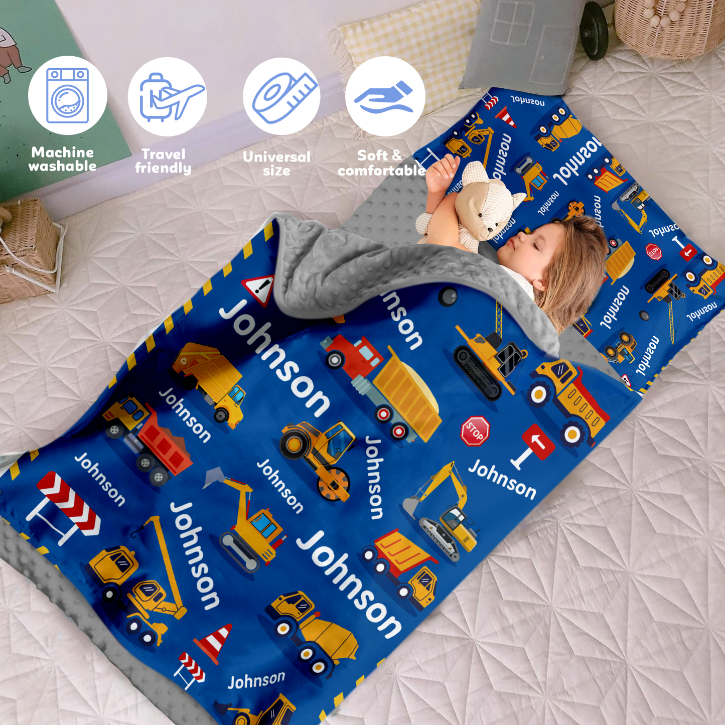 Personalized Nap Mat Transportation 03 Edition