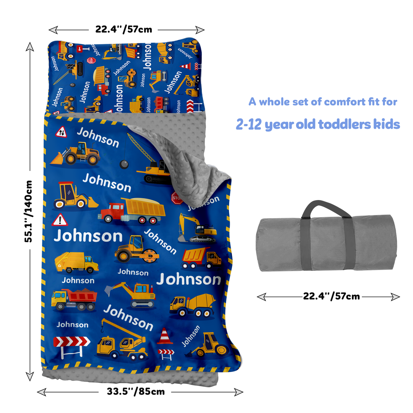 Personalized Nap Mat Transportation 03 Edition