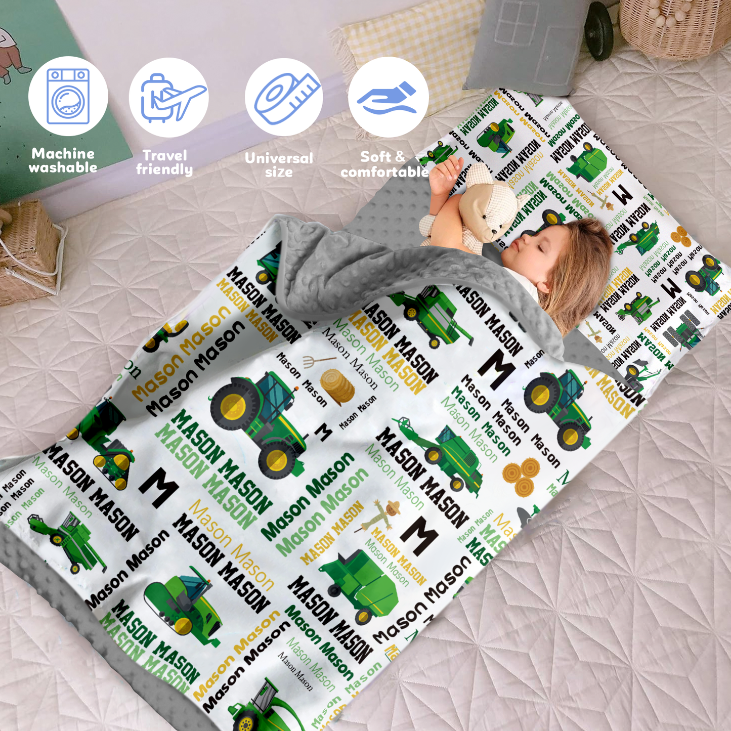 Personalized Nap Mat Transportation 04 Edition