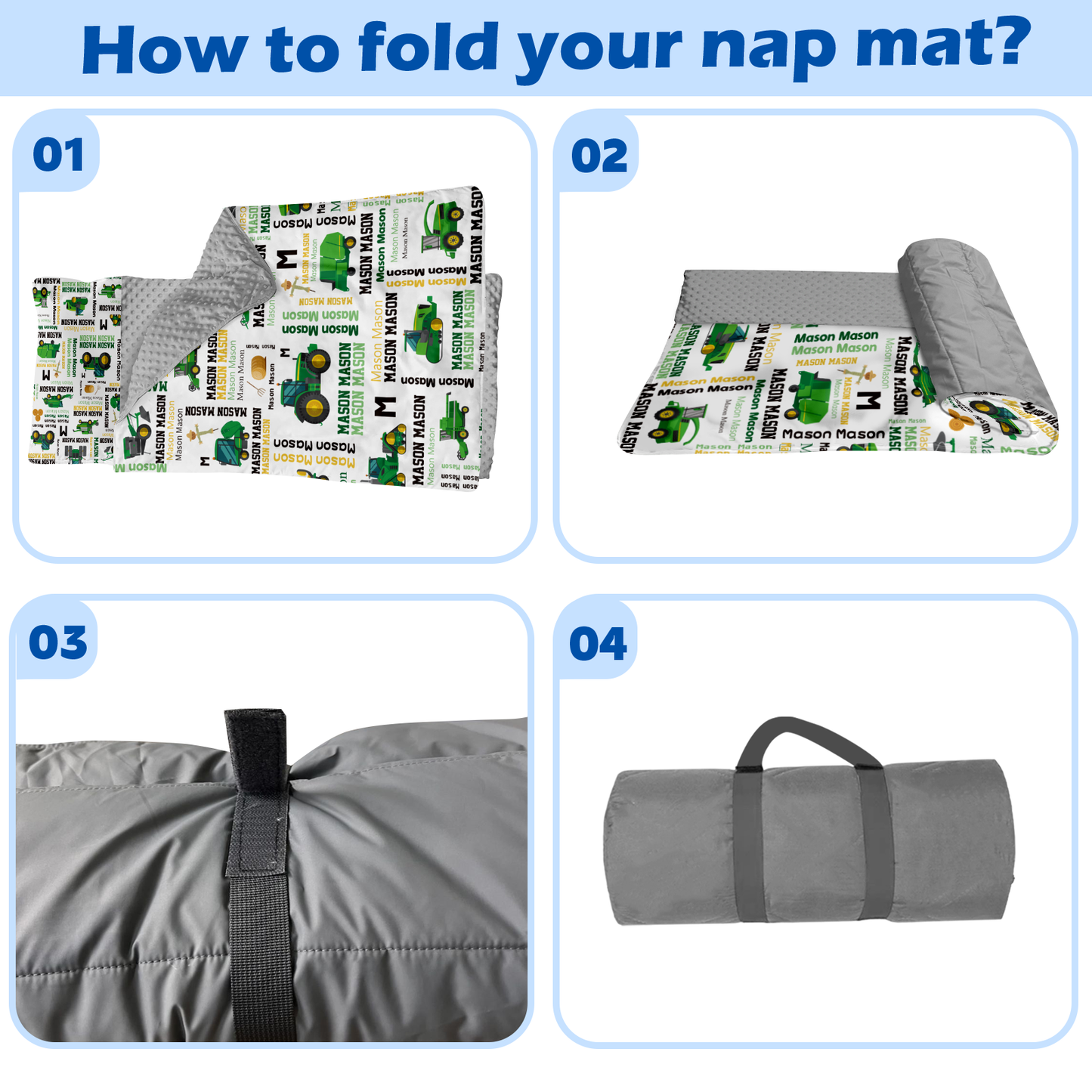 Personalized Nap Mat Transportation 04 Edition
